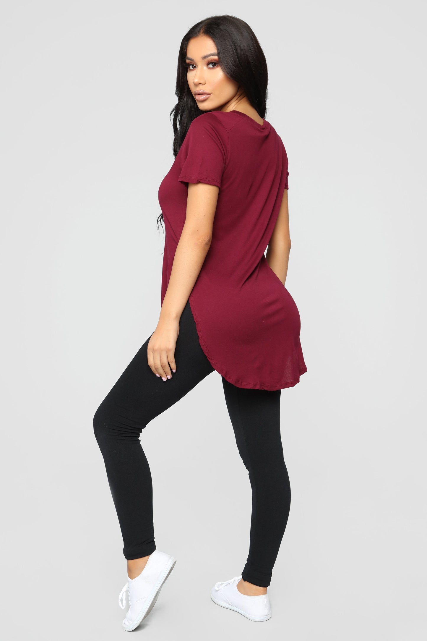 Laid Back Tee - Burgundy