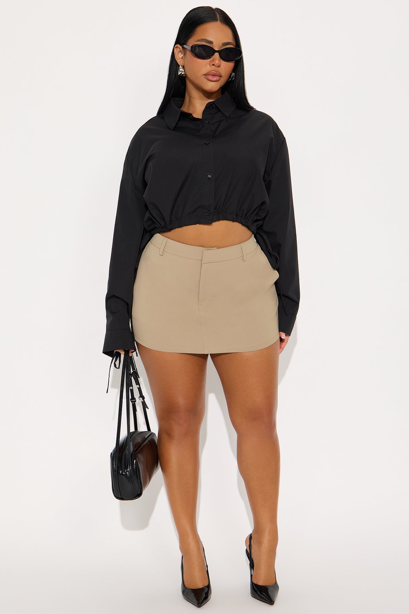 Perfect Illusion Poplin Shirt - Black