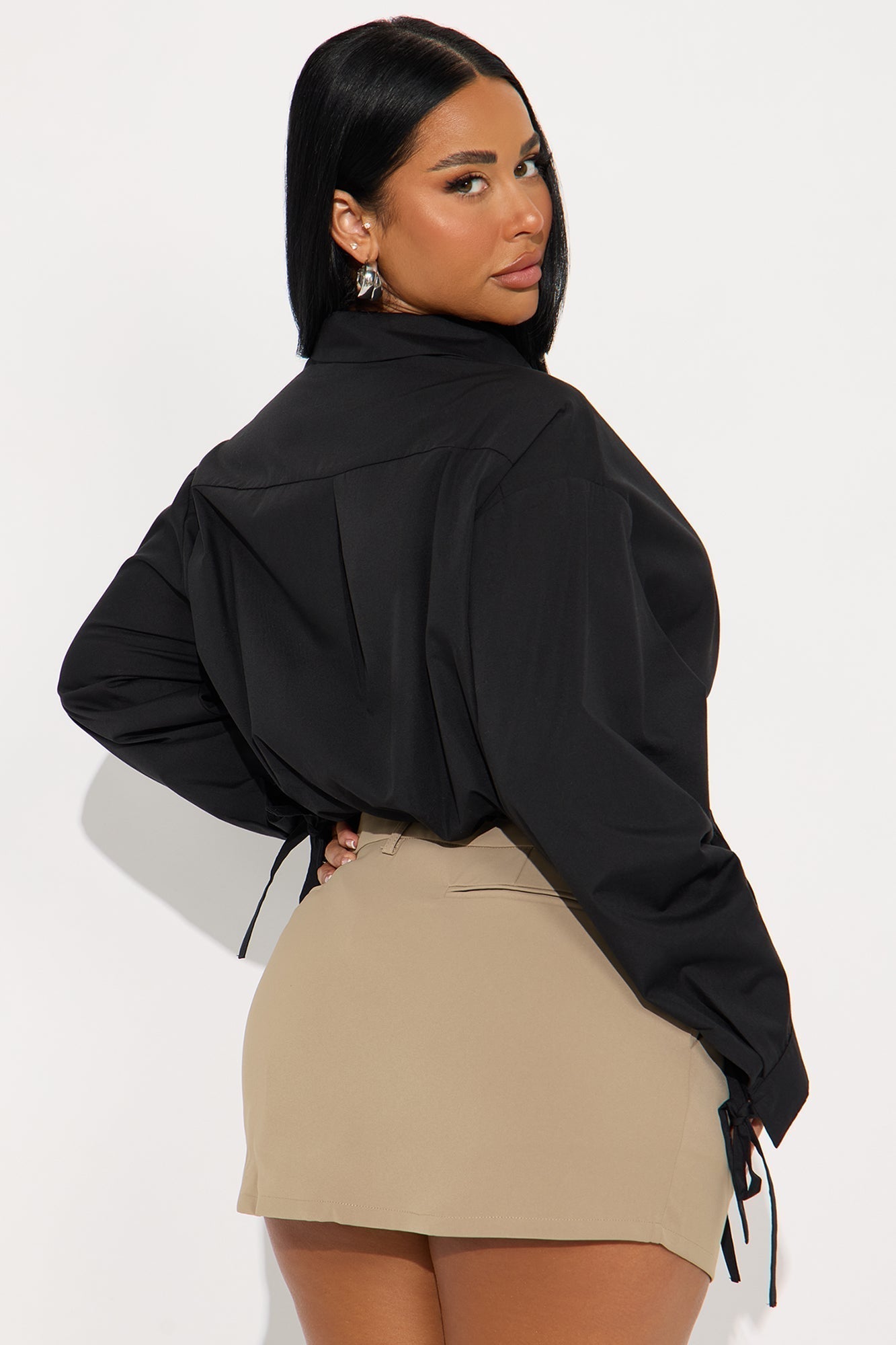 Perfect Illusion Poplin Shirt - Black