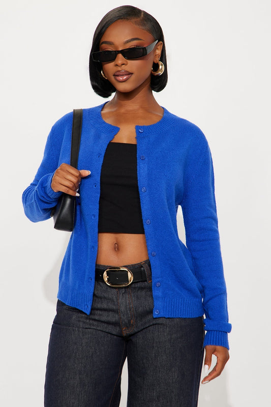 Comfort Club Cardigan - CobaltBlue