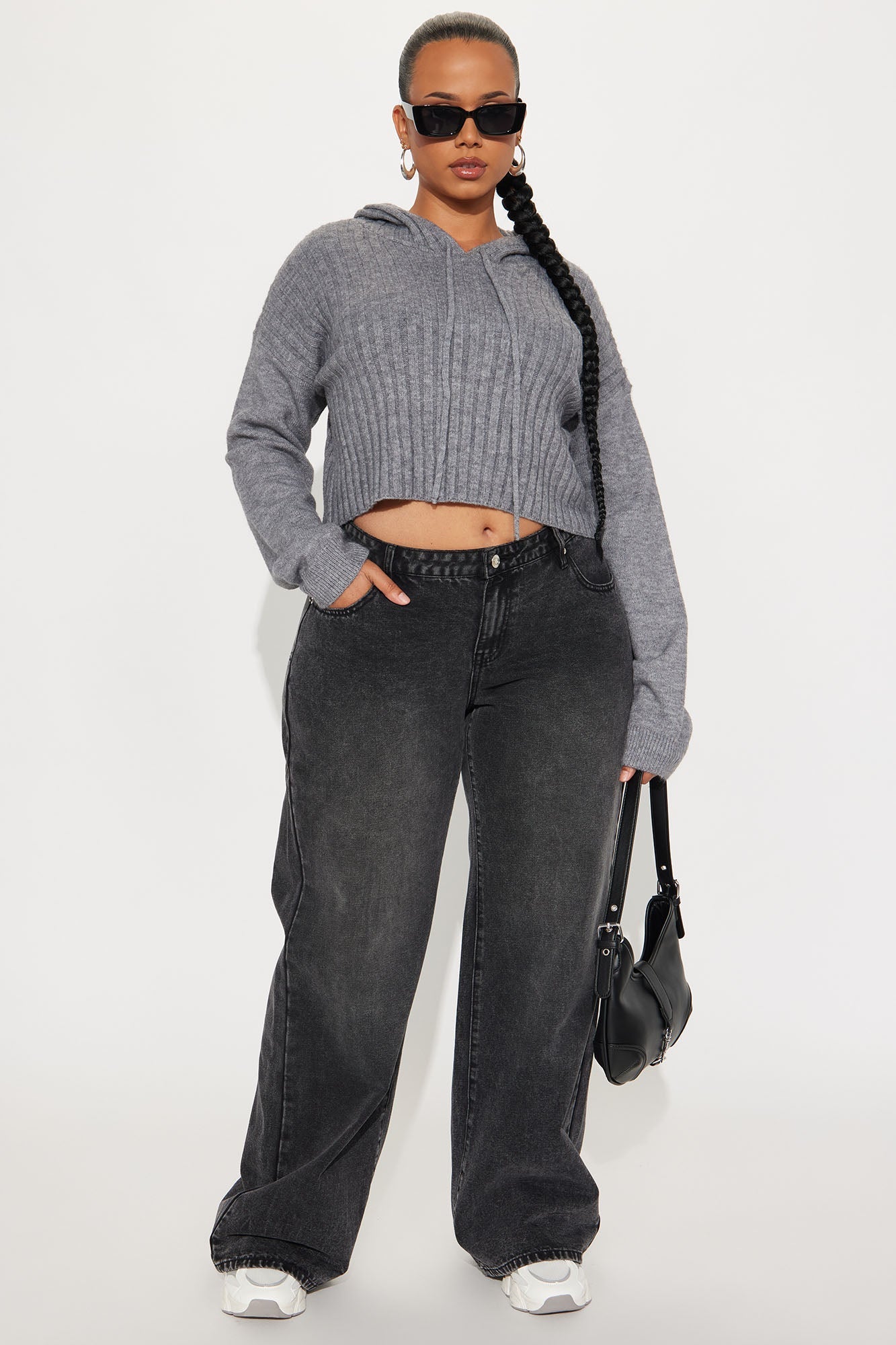 Coco Hooded Sweater - Charcoal