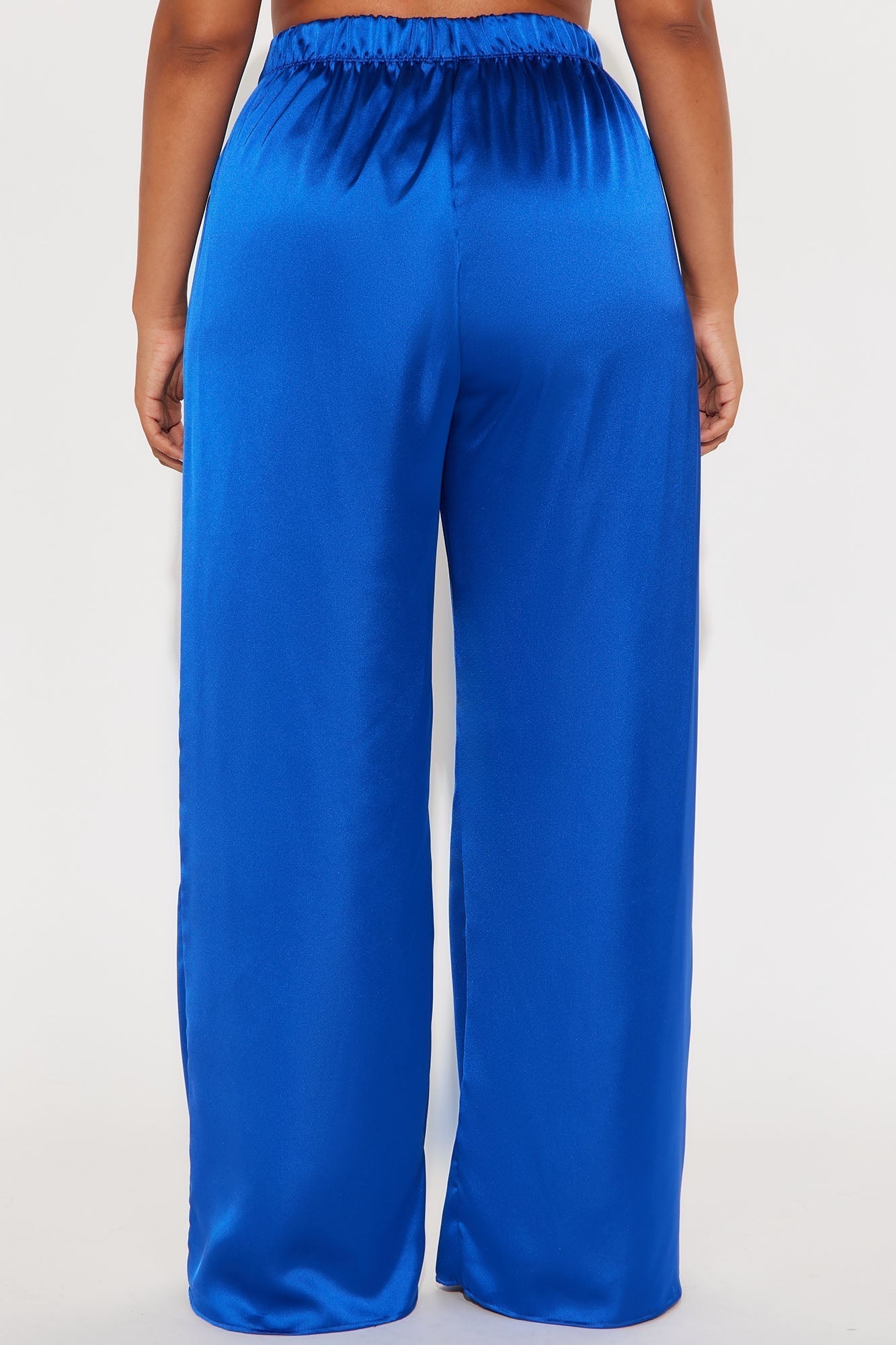 Tone It Down Satin Trouser - Royal