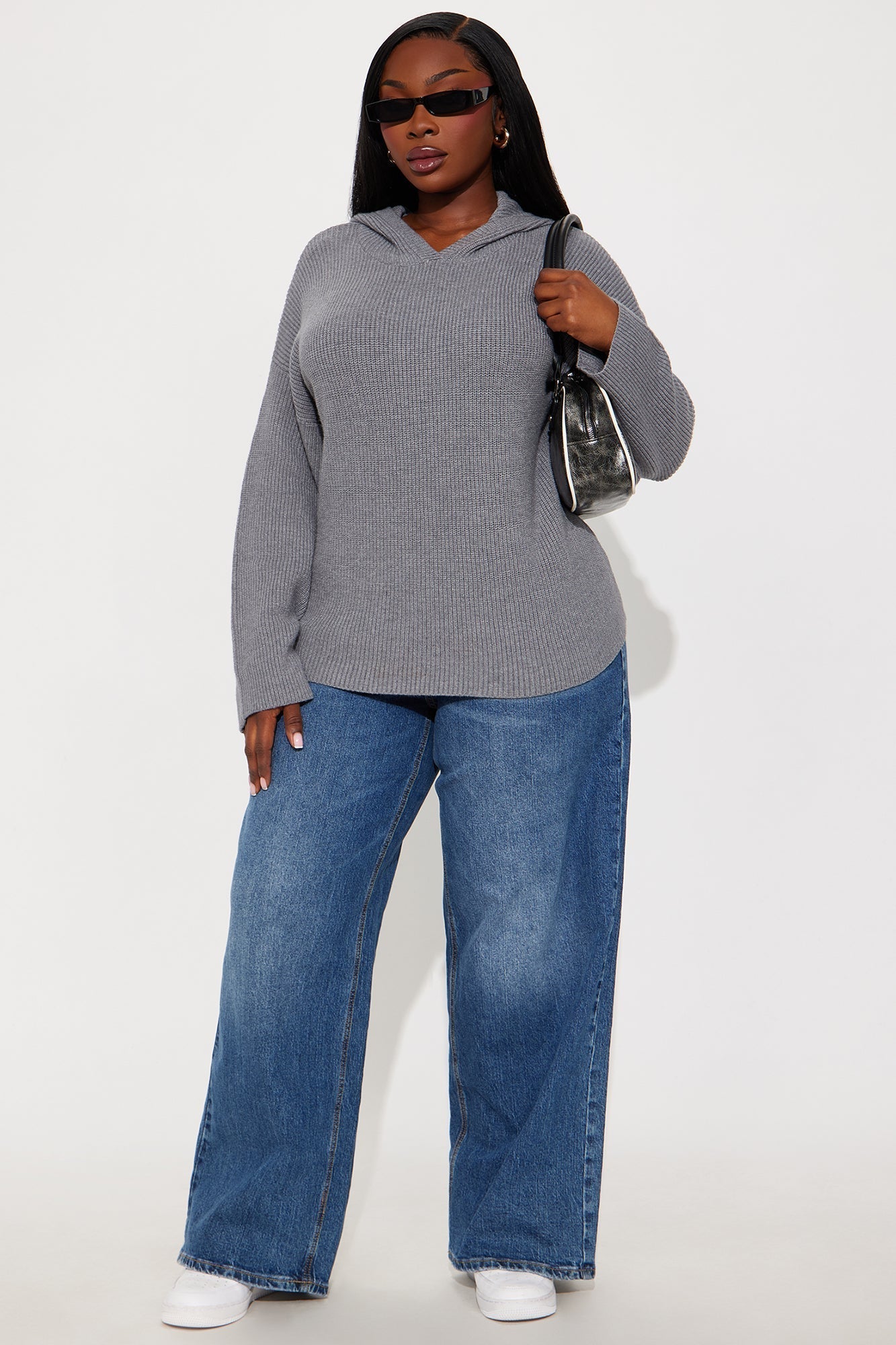 The Coziest Hooded Sweater - Grey