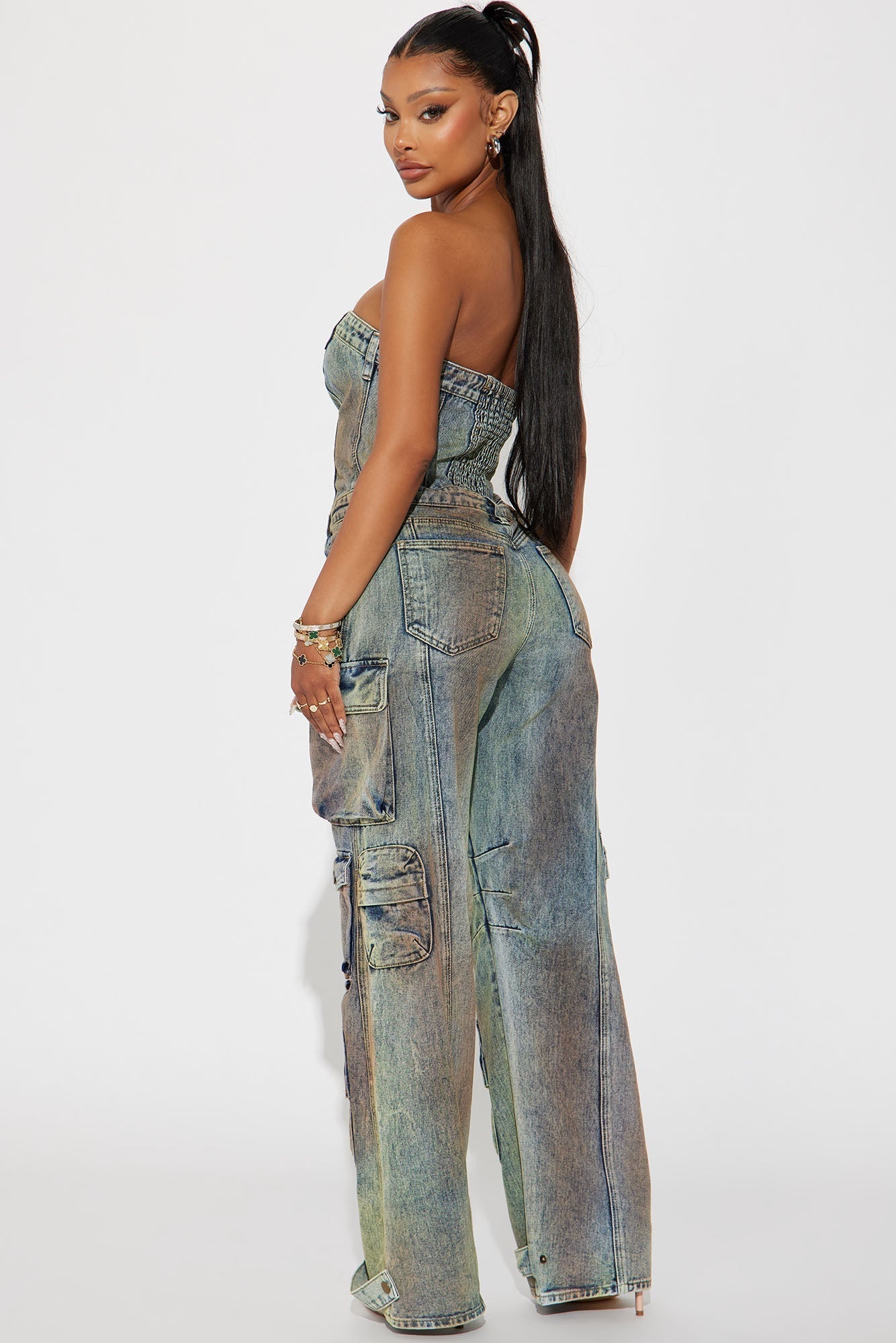 Loosing Touch Denim Jumpsuit - Denim