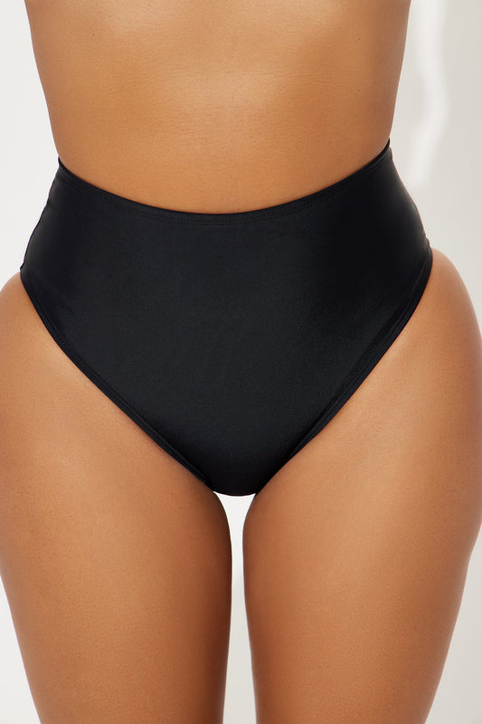 Maui Mix And Match High Rise Bikini Bottom - Black