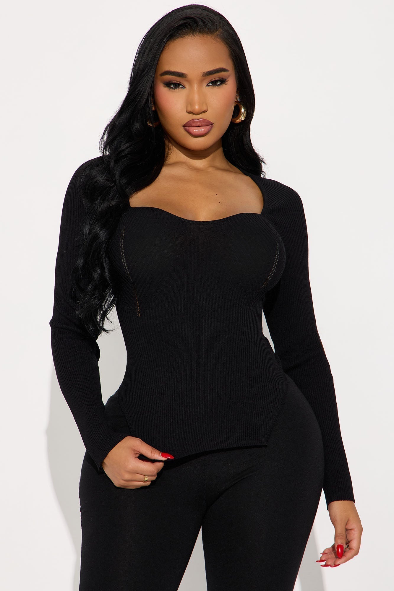 Eyes Around Sweater - Black