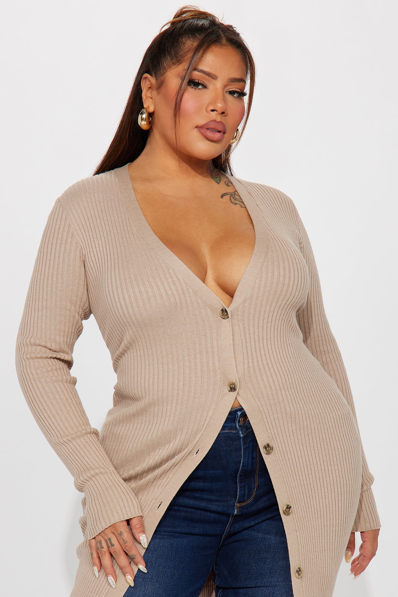 Rissa Cardigan Sweater - Oatmeal