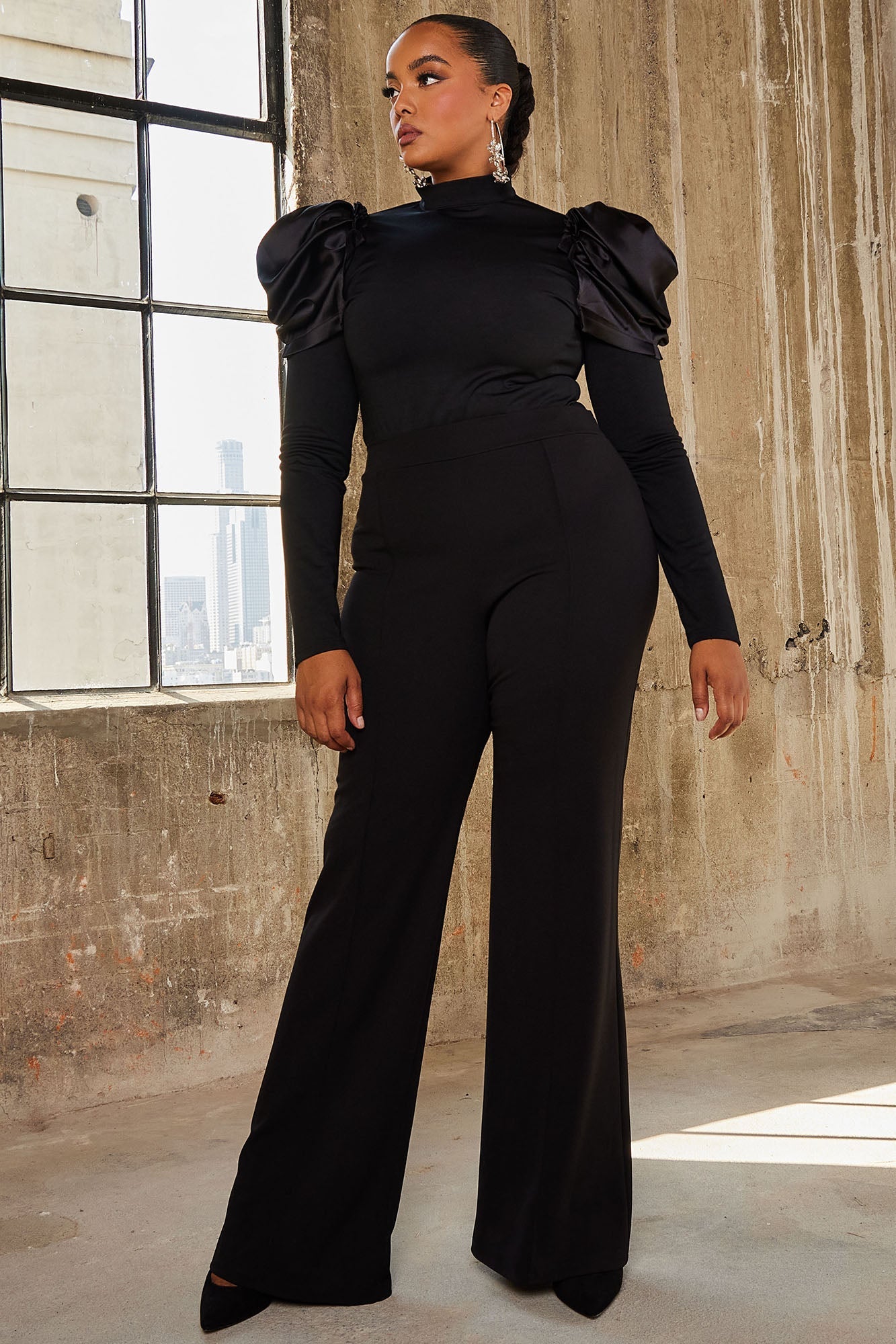 Victoria High Waisted Dress Pants - Black