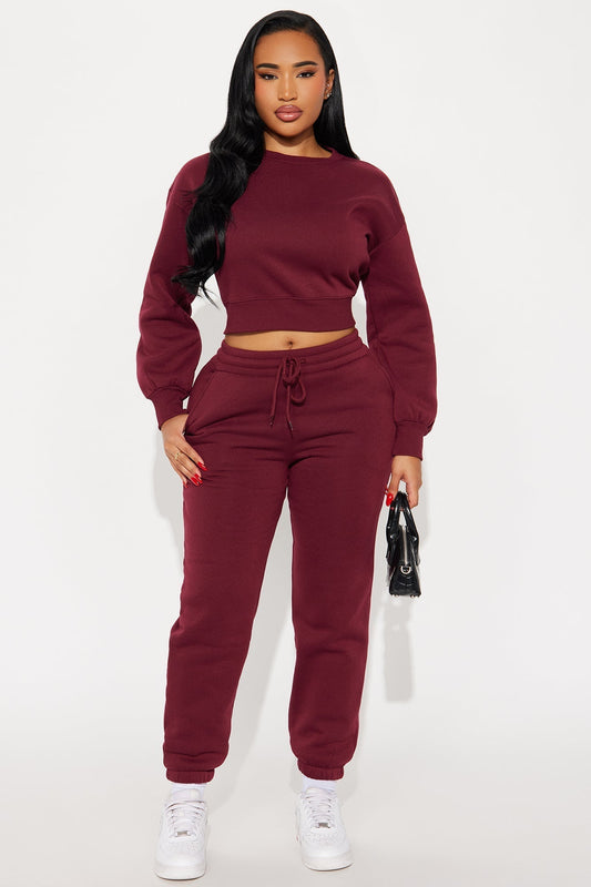Candice Jogger - Burgundy
