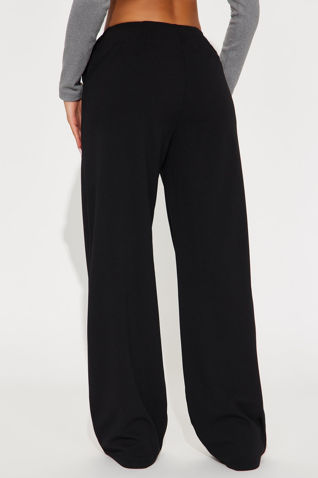 On A Conference Call Wide Leg Trouser Pant 31 - Black