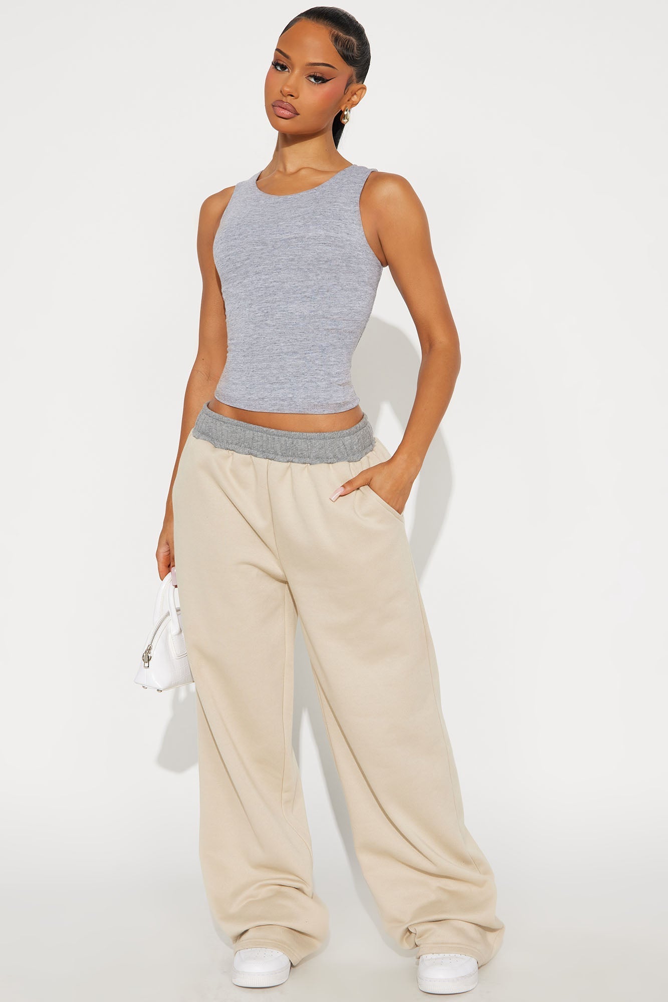 Ryder Fleece Lounge Pant - Stone
