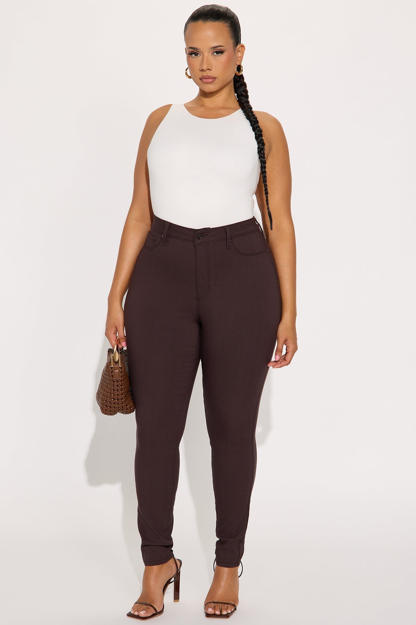Hyperstretch Skinny Pants - Chocolate