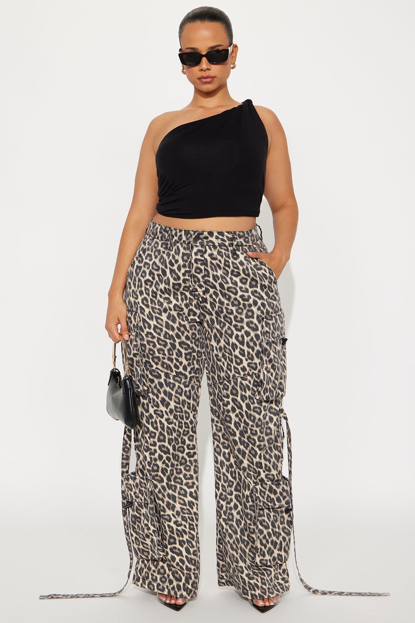 Level You Up Leopard Cargo Pant - Leopard