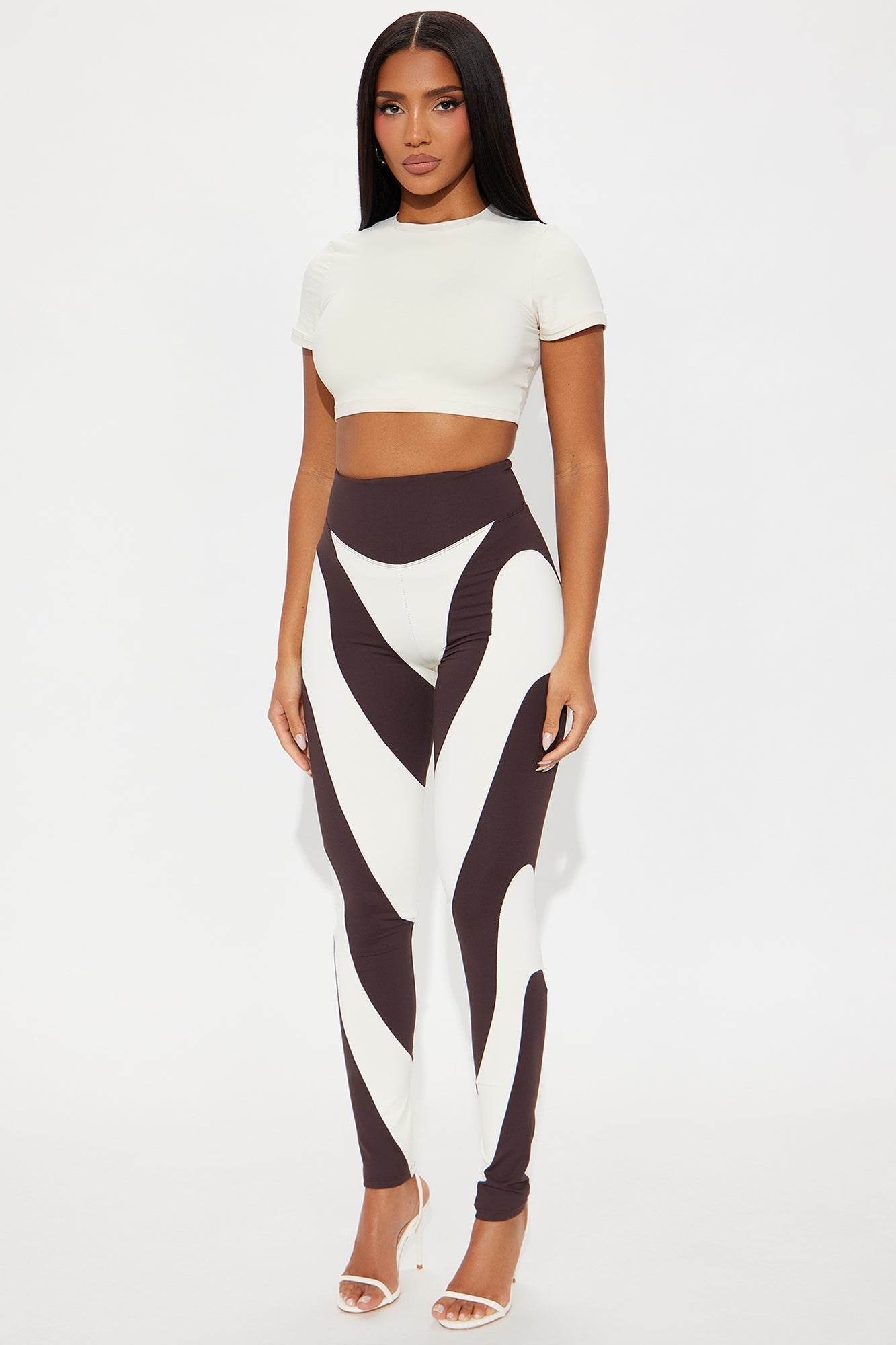 Asking For More Legging - Chocolate/Combo