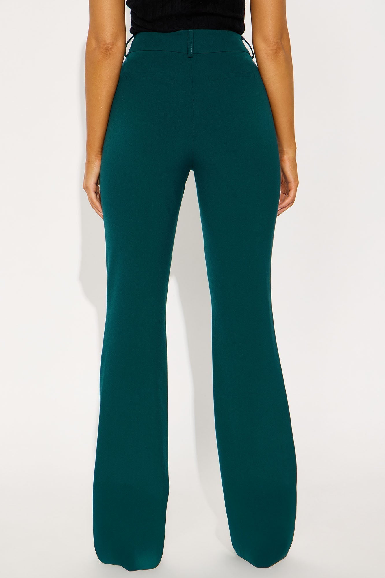 Tall Tasha Dressy High Rise Pants - Hunter Green