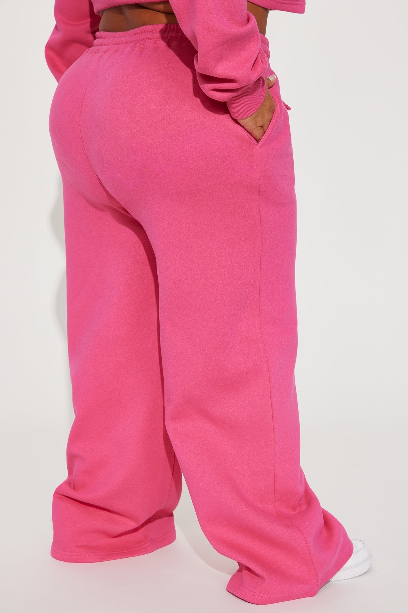 Self Love Club Wide Leg Sweatpants - Pink