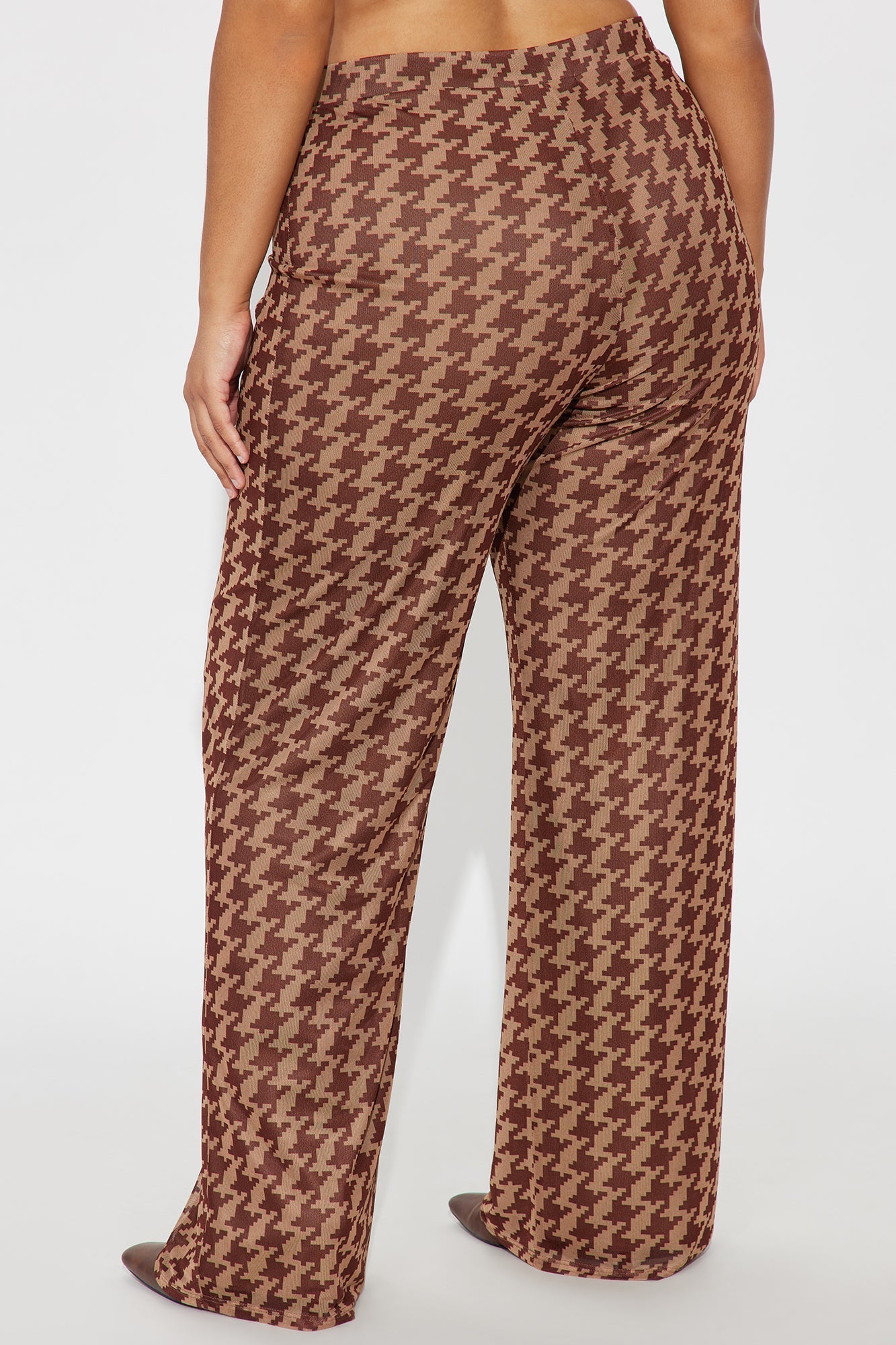 Indie Houndstooth Mesh Pant 33″ - Brown/combo