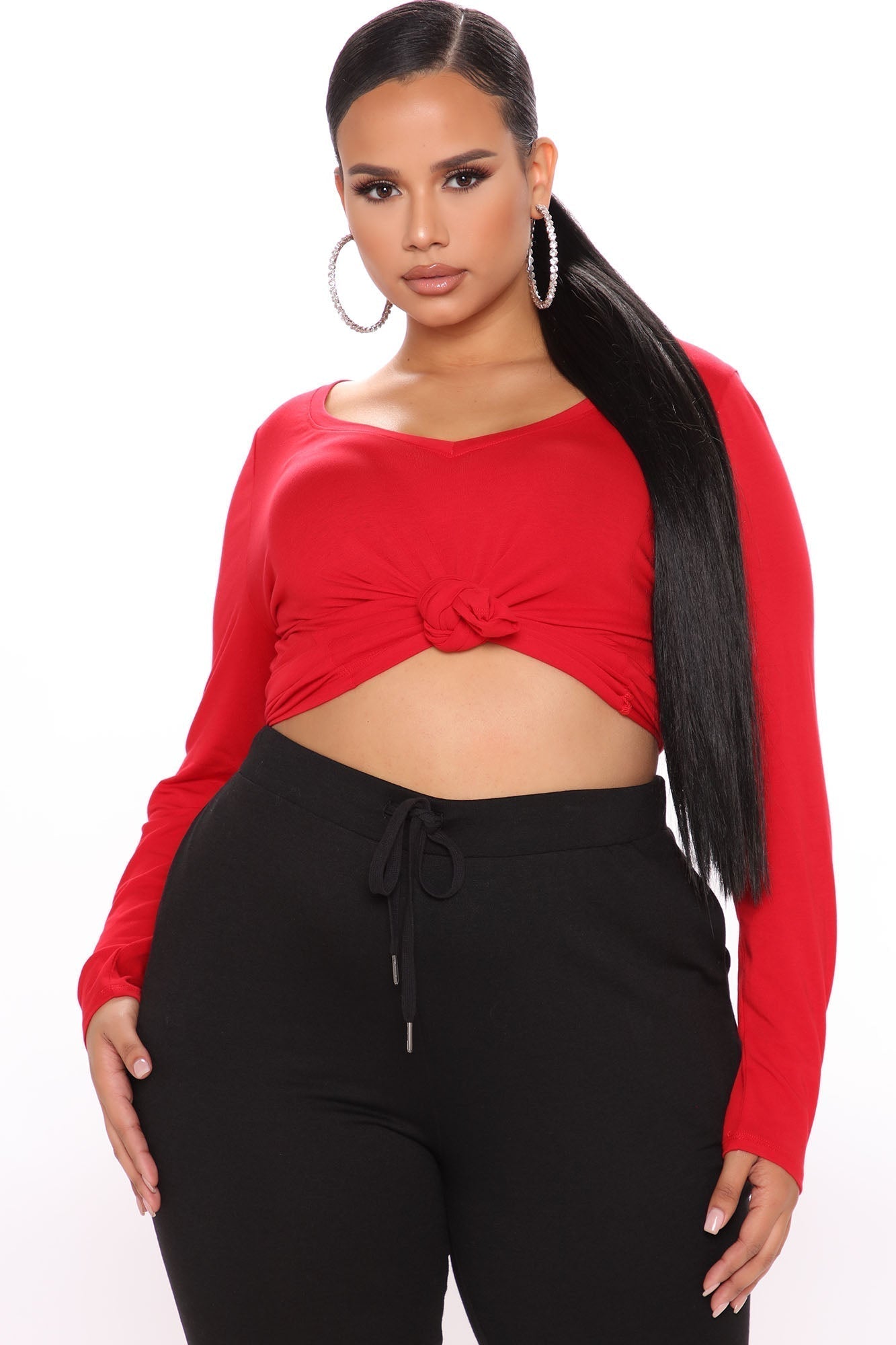 Your Everyday Long Sleeve Tee - Red