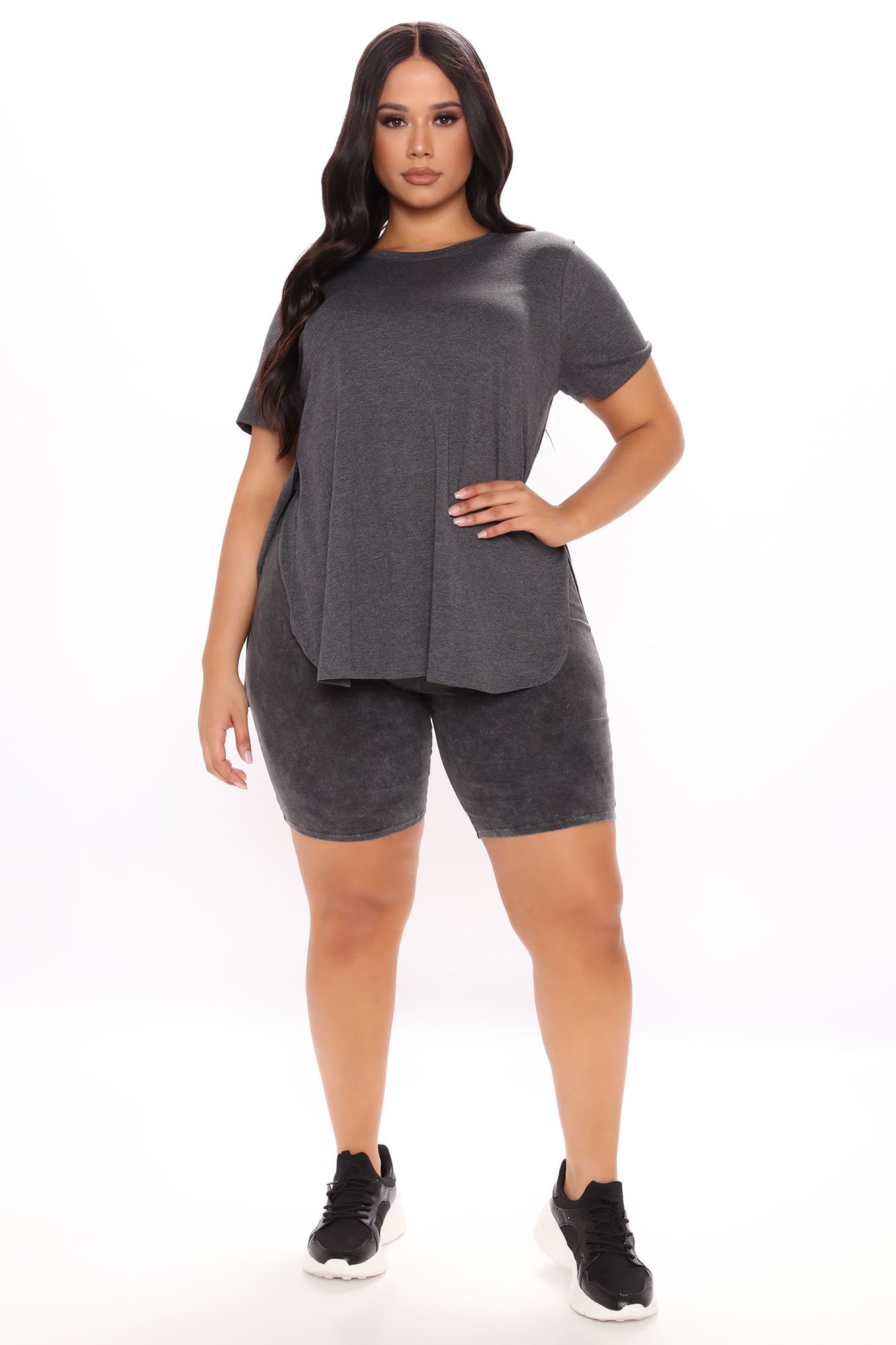 Laid Back Tee - Charcoal