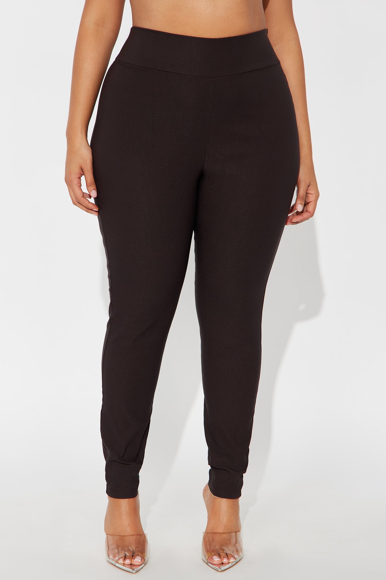 Venetian High Rise Pants - Chocolate