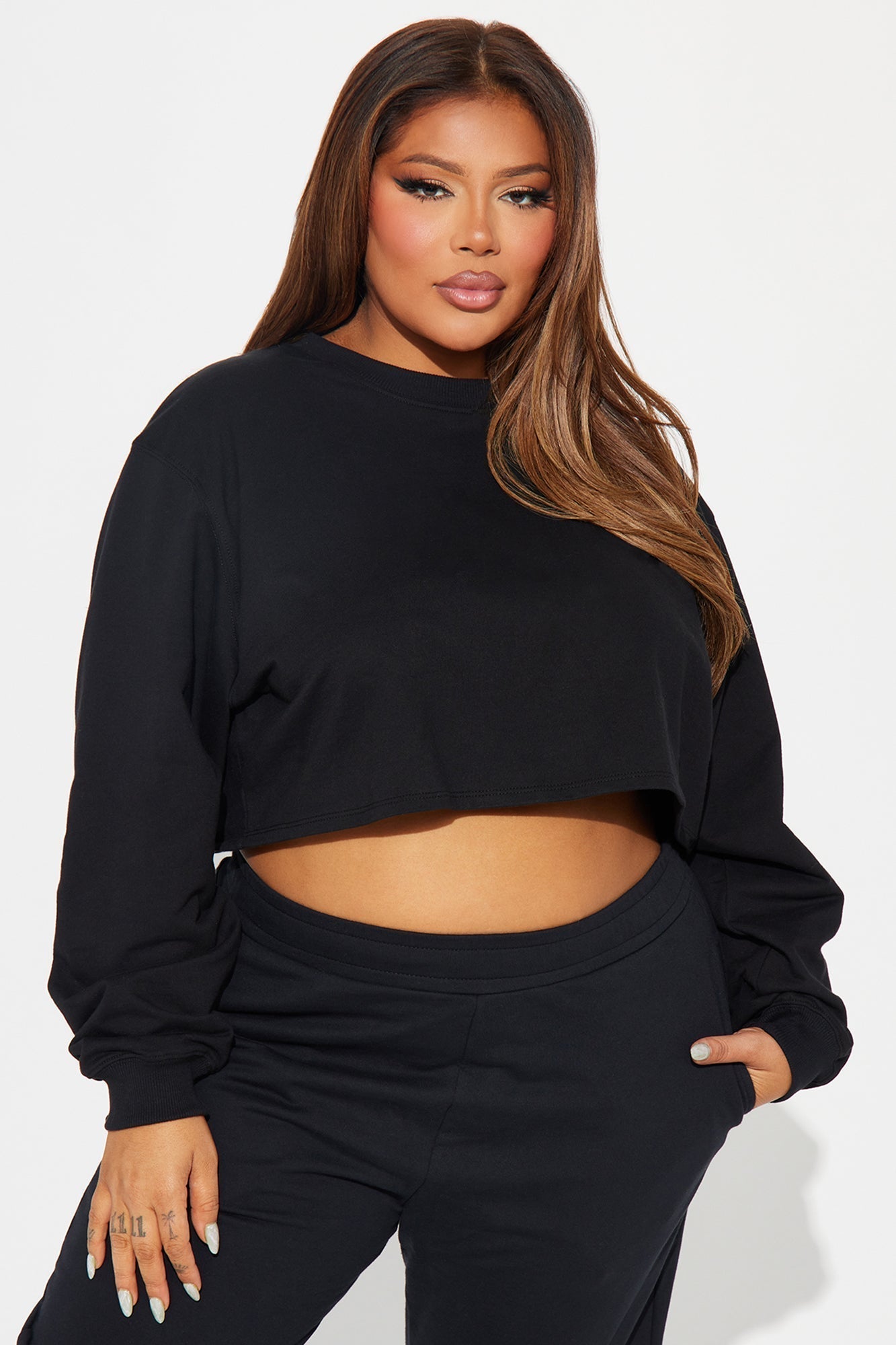 Flight Time Lounge Sweatshirt Crewneck - Black