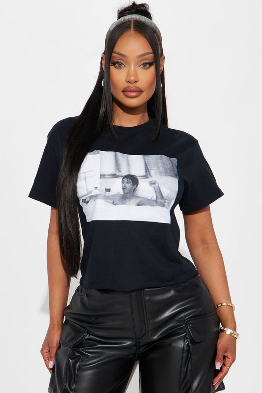 Scarface The World Is Ours Cropped Tee - Black