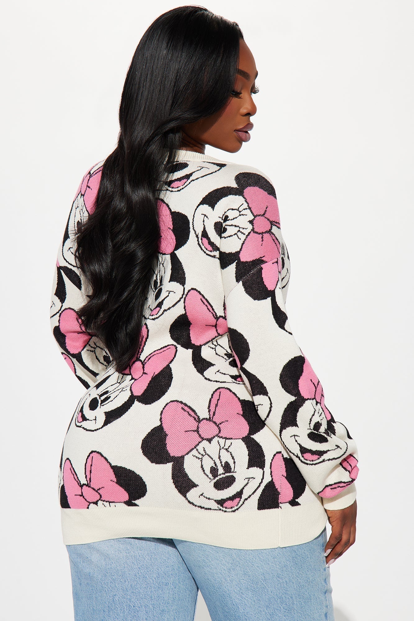 Minnie Mouse Sweater - Cream/combo