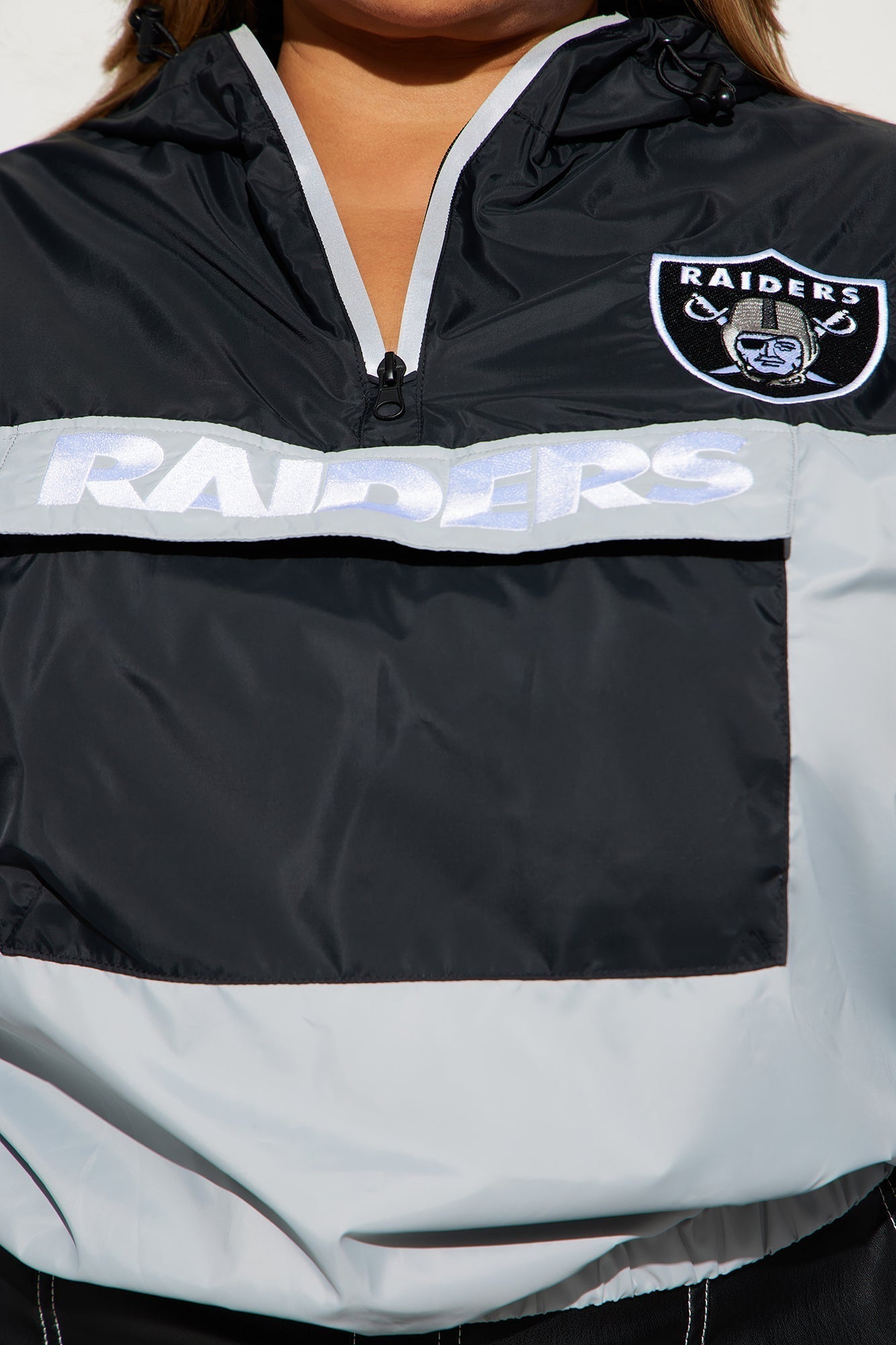 Bring Home The Win Raiders Windbreaker - Black/combo
