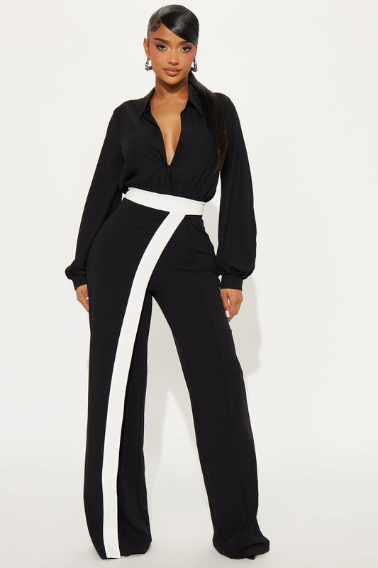 Thinking Outside The Box Jumpsuit - Black