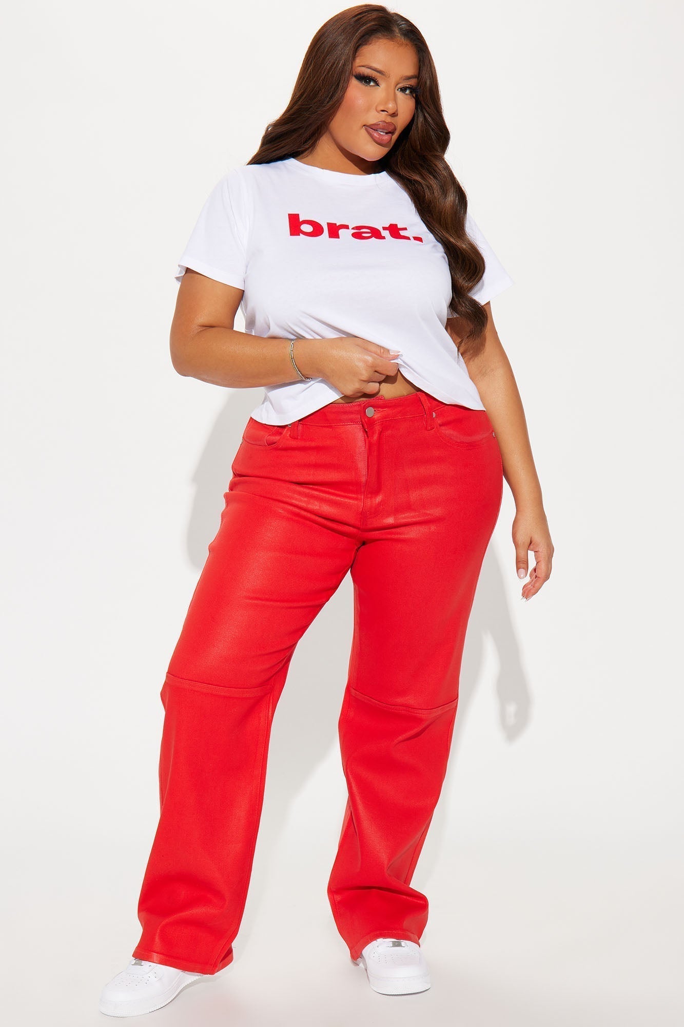 Brat Crew Neck Tee - White
