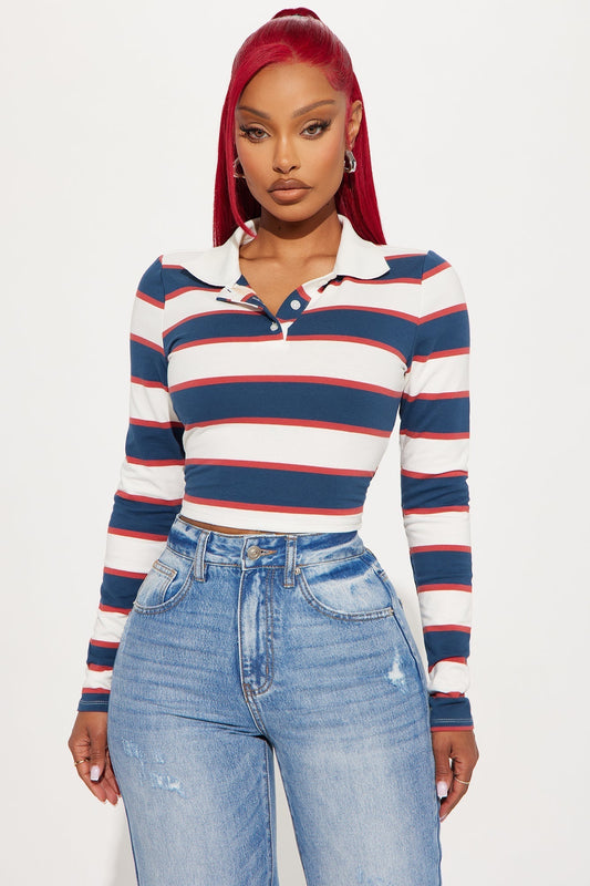 No Drama Club Polo Shirt - Navy/combo