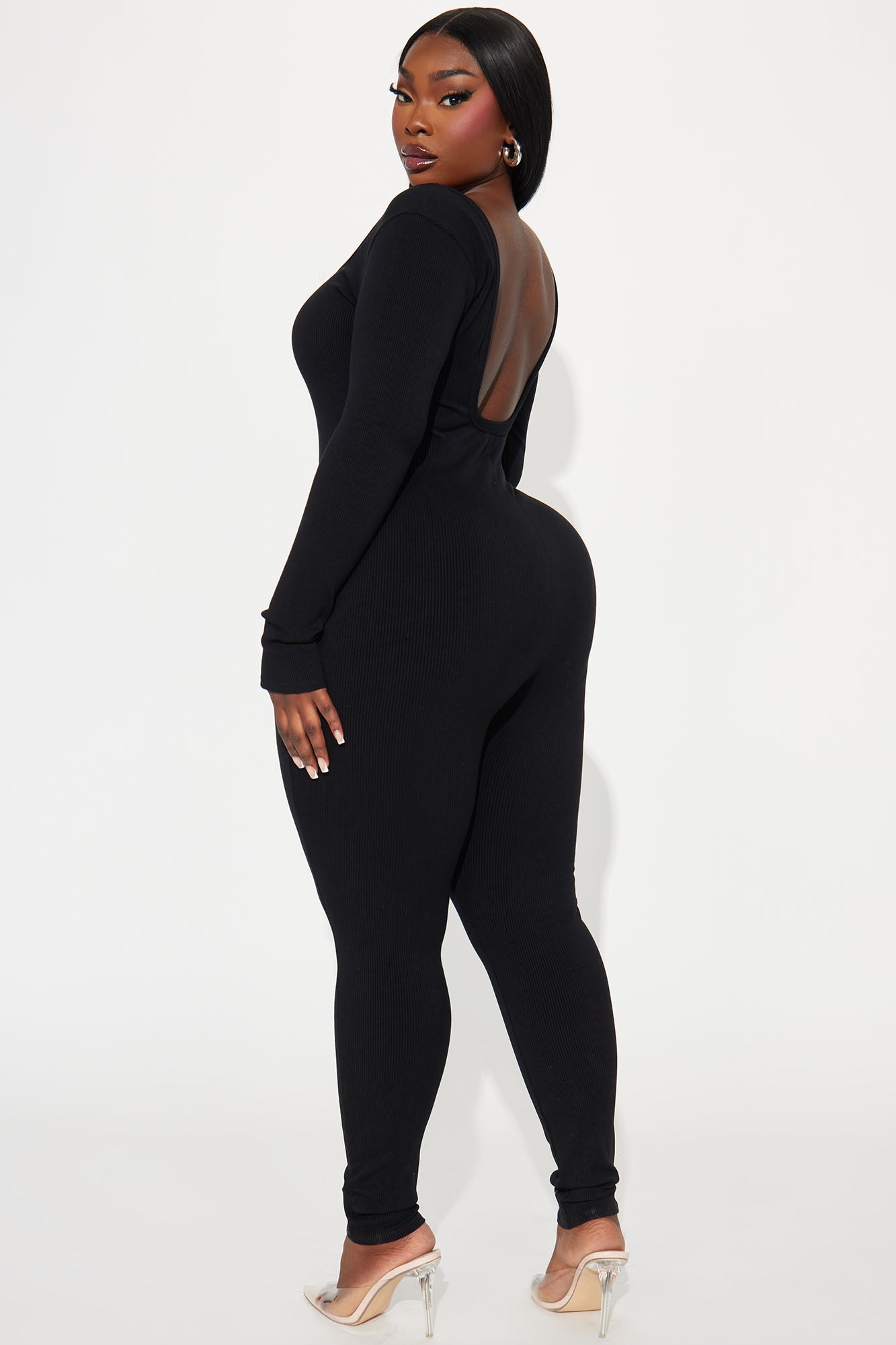 Hailey Snatched Jumpsuit - Black