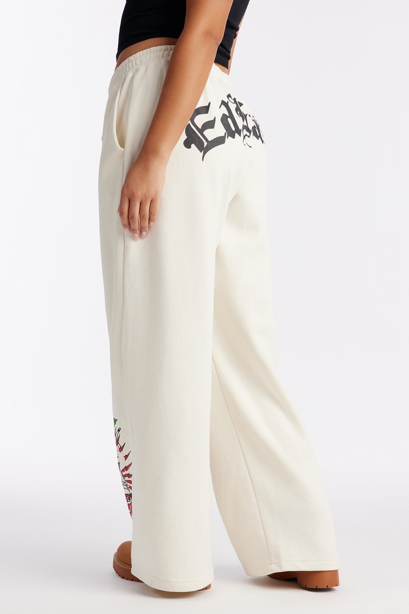Ed Hardy Dragon Heart Pant - Ivory