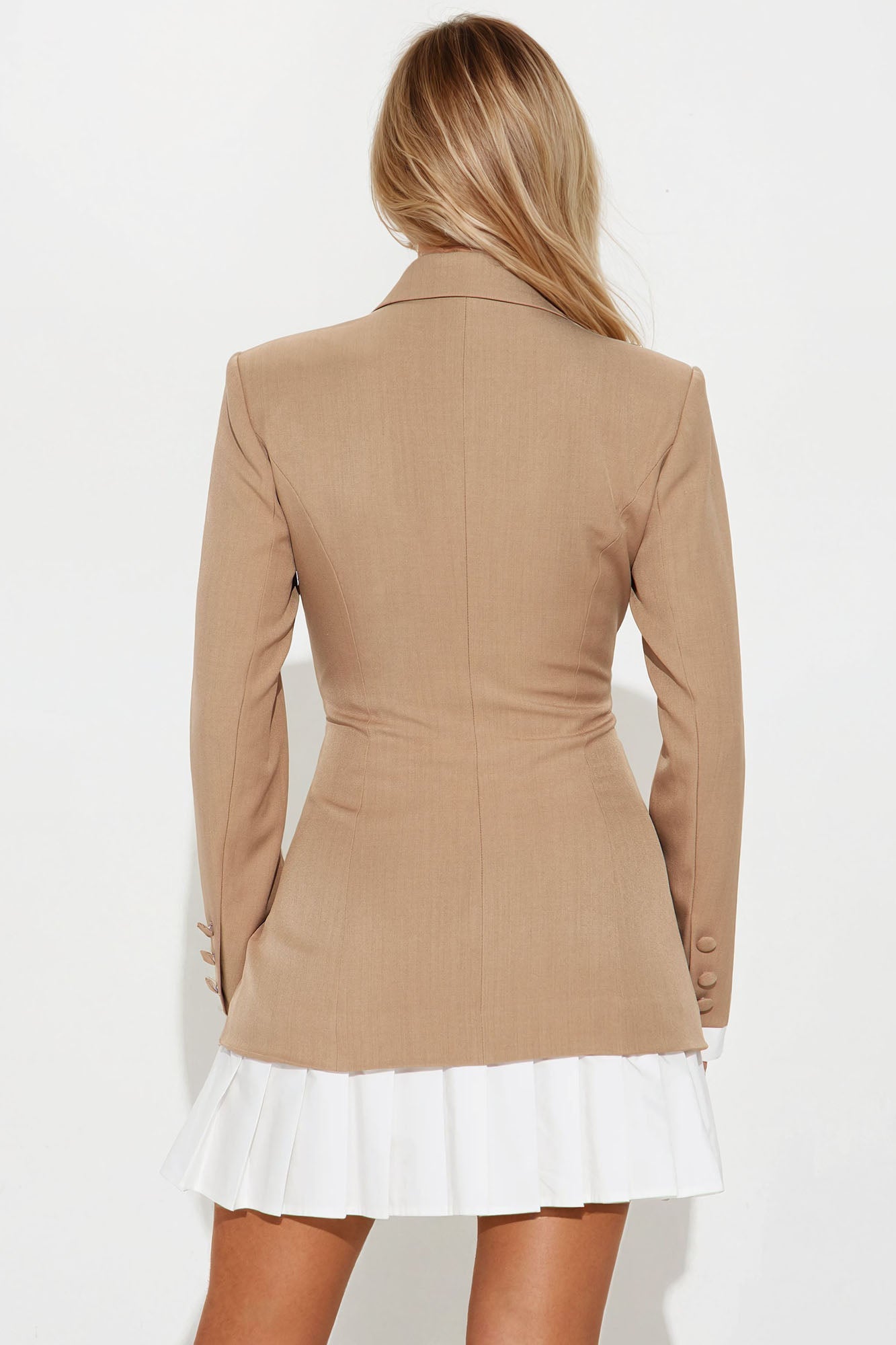 Trust The Process Blazer Mini Dress - Khaki