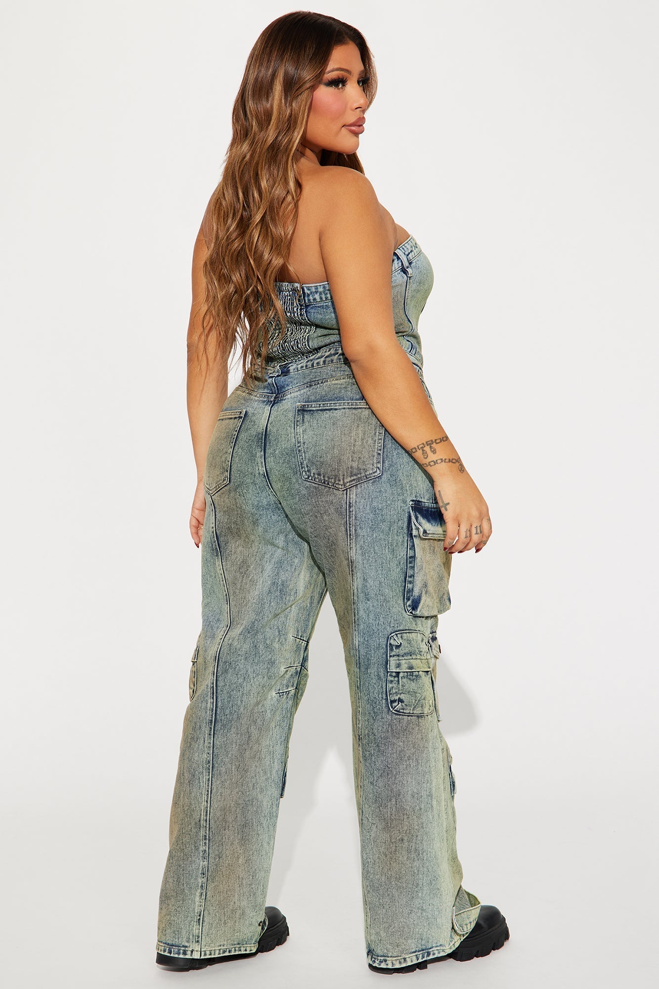 Loosing Touch Denim Jumpsuit - Denim