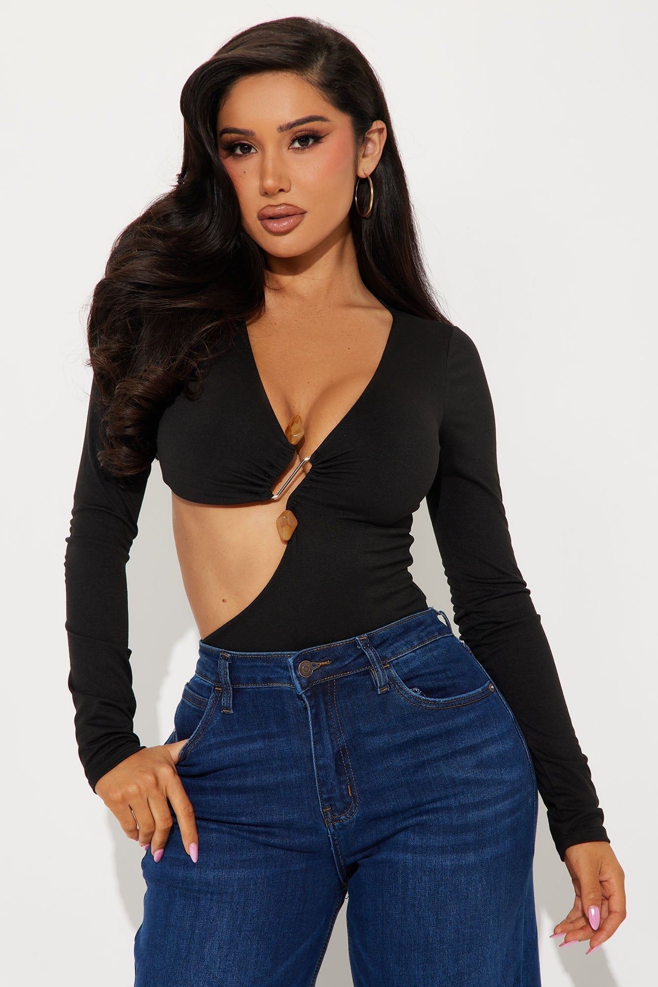 Taking A Chance Bodysuit - Black