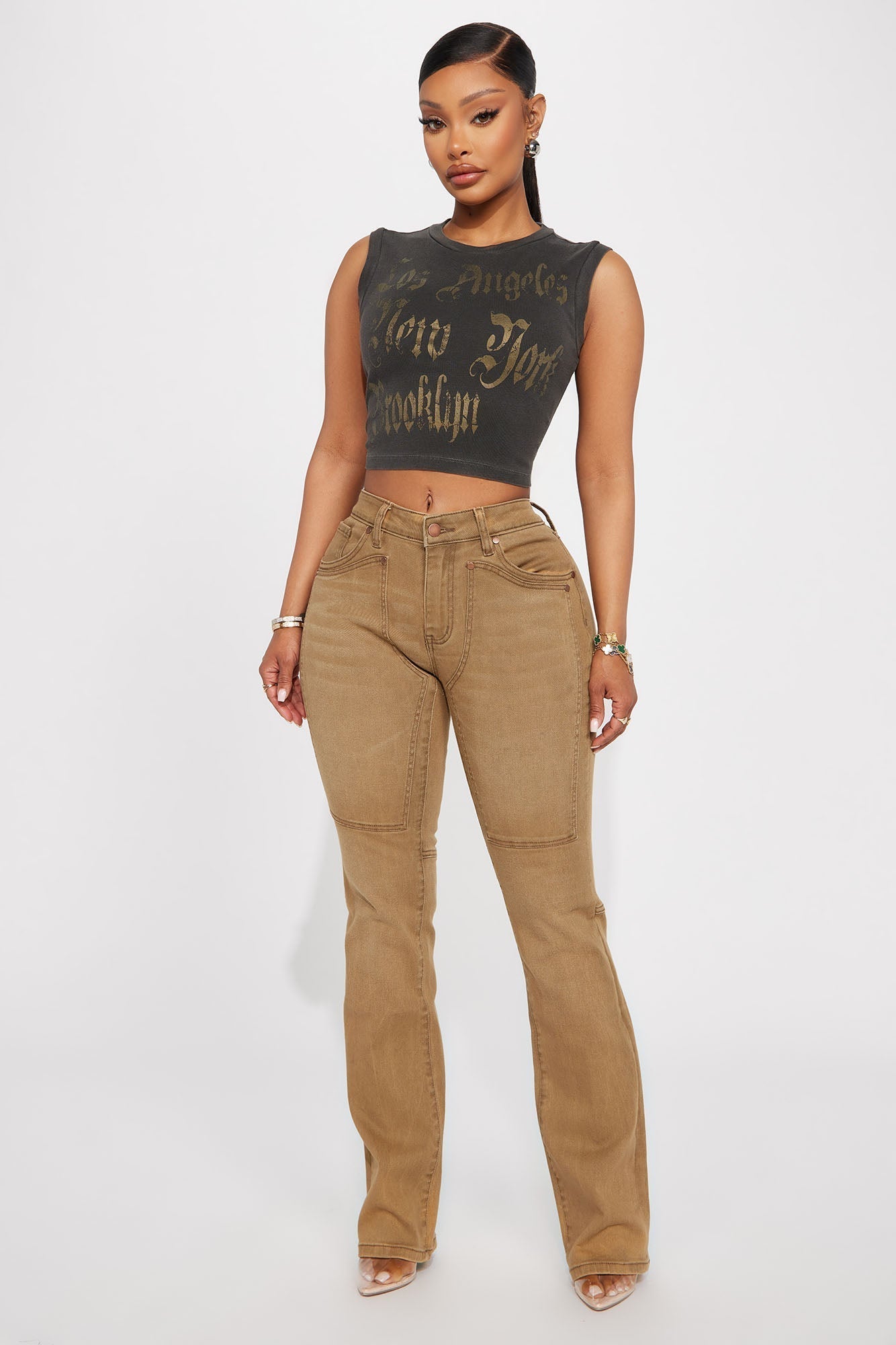 Headed West Straight Leg Pant - Chocolate