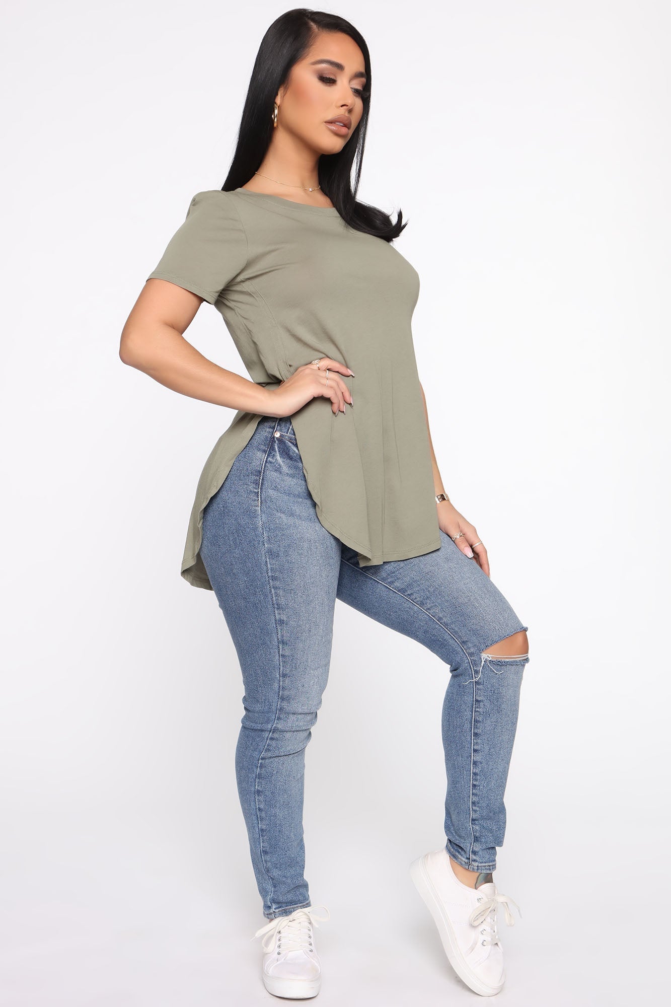 Laid Back Tee - Olive