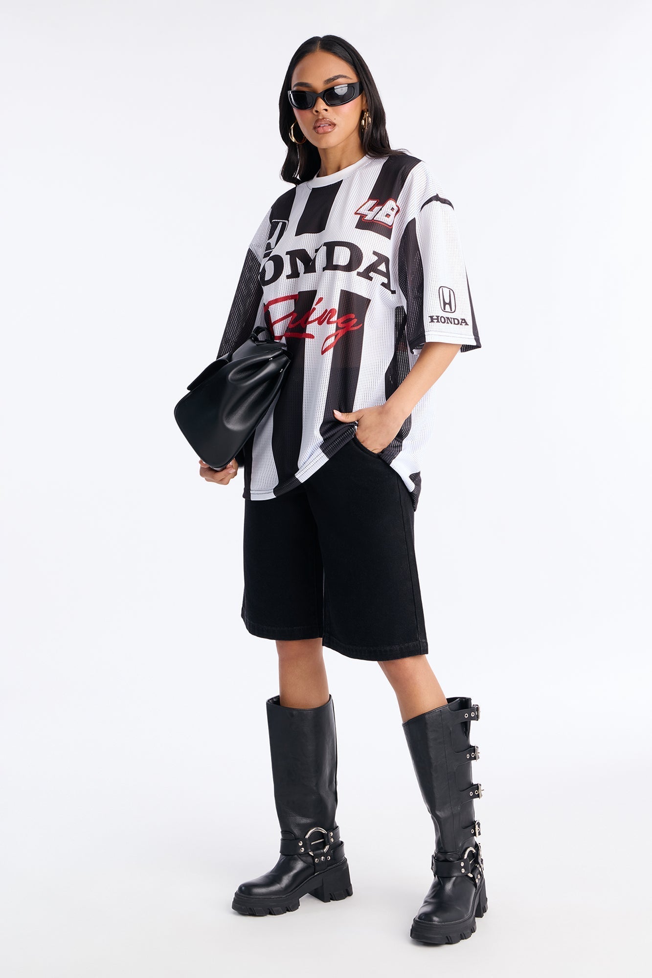 Team Lead 90s Denim Jorts - Black Wash