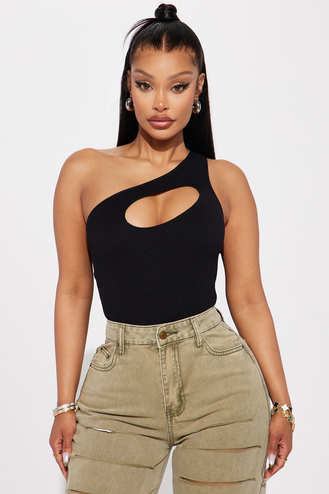 Got Your Attention Bodysuit - Black