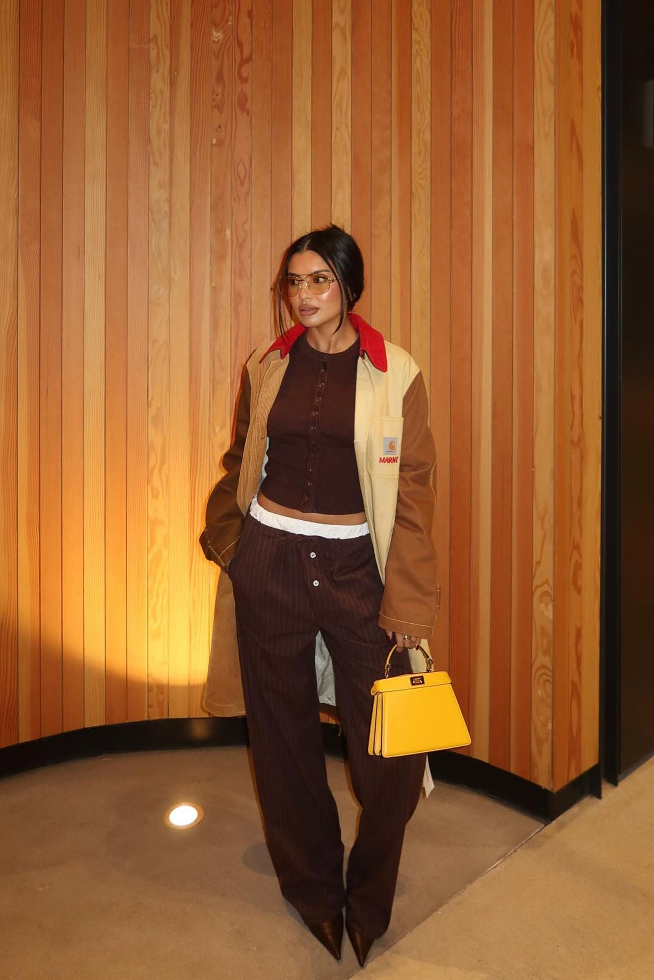 Retail Therapy Cropped Cardigan - Chocolate