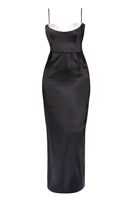 Black Moment In Time Maxi Dress