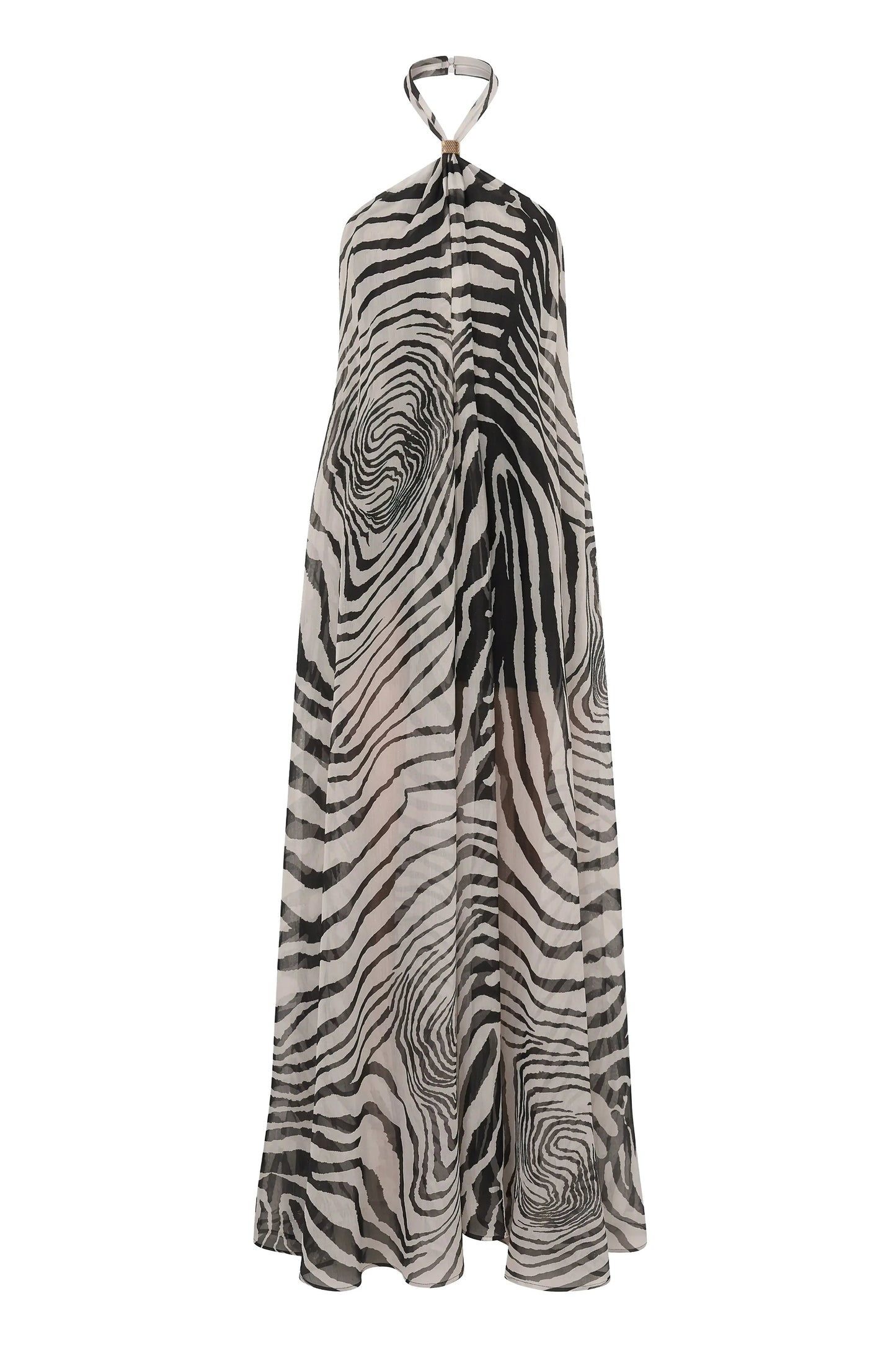 PRE-ORDER Zebra Print Jolene Halter Dress