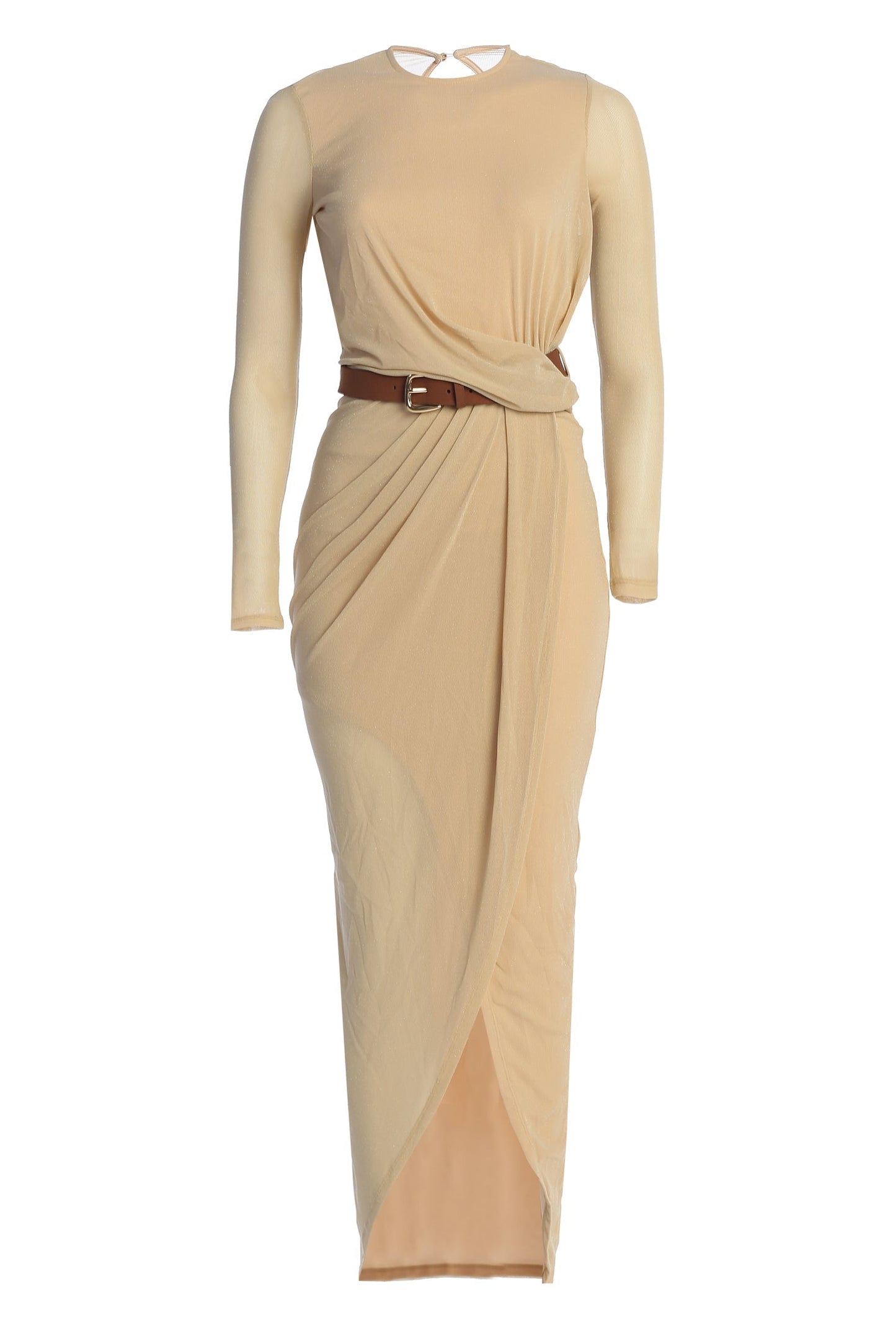 Ivory Araceli Gathered Maxi Dress