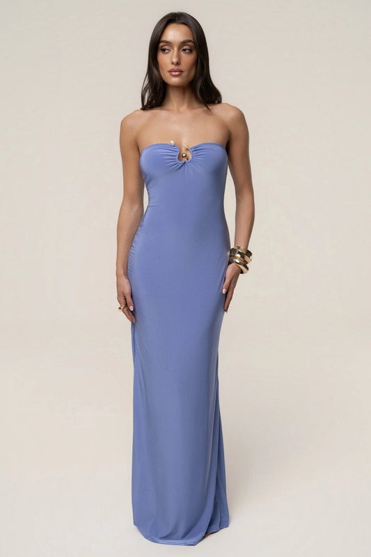Periwinkle Drift Serenity Maxi Dress