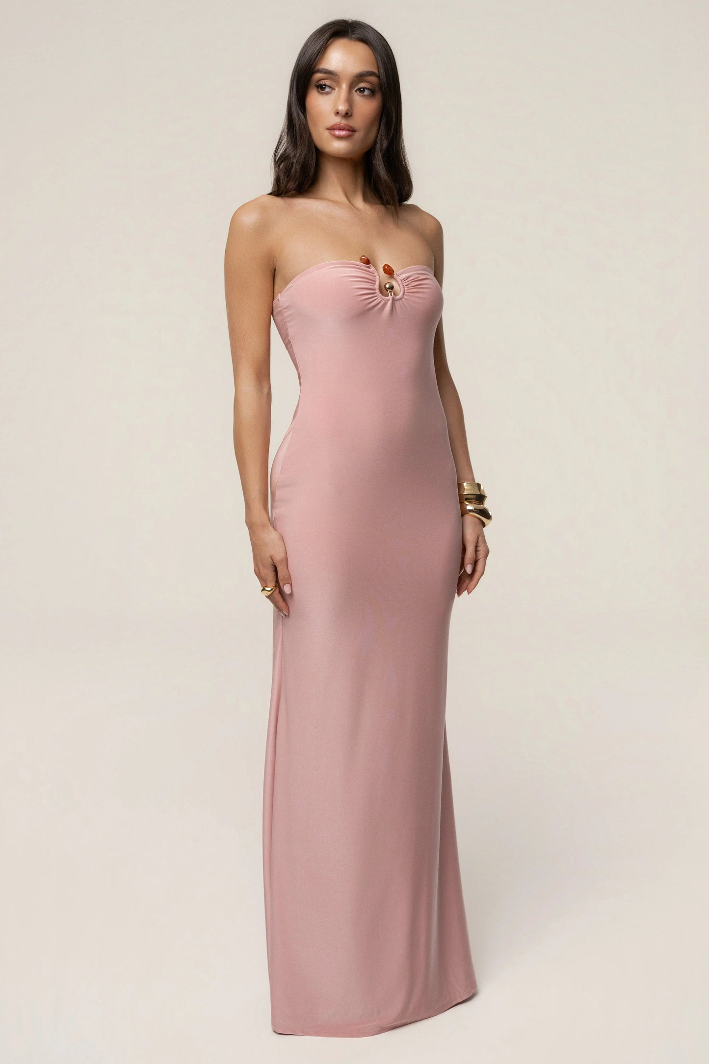 Dusty Rose Drift Serenity Maxi Dress