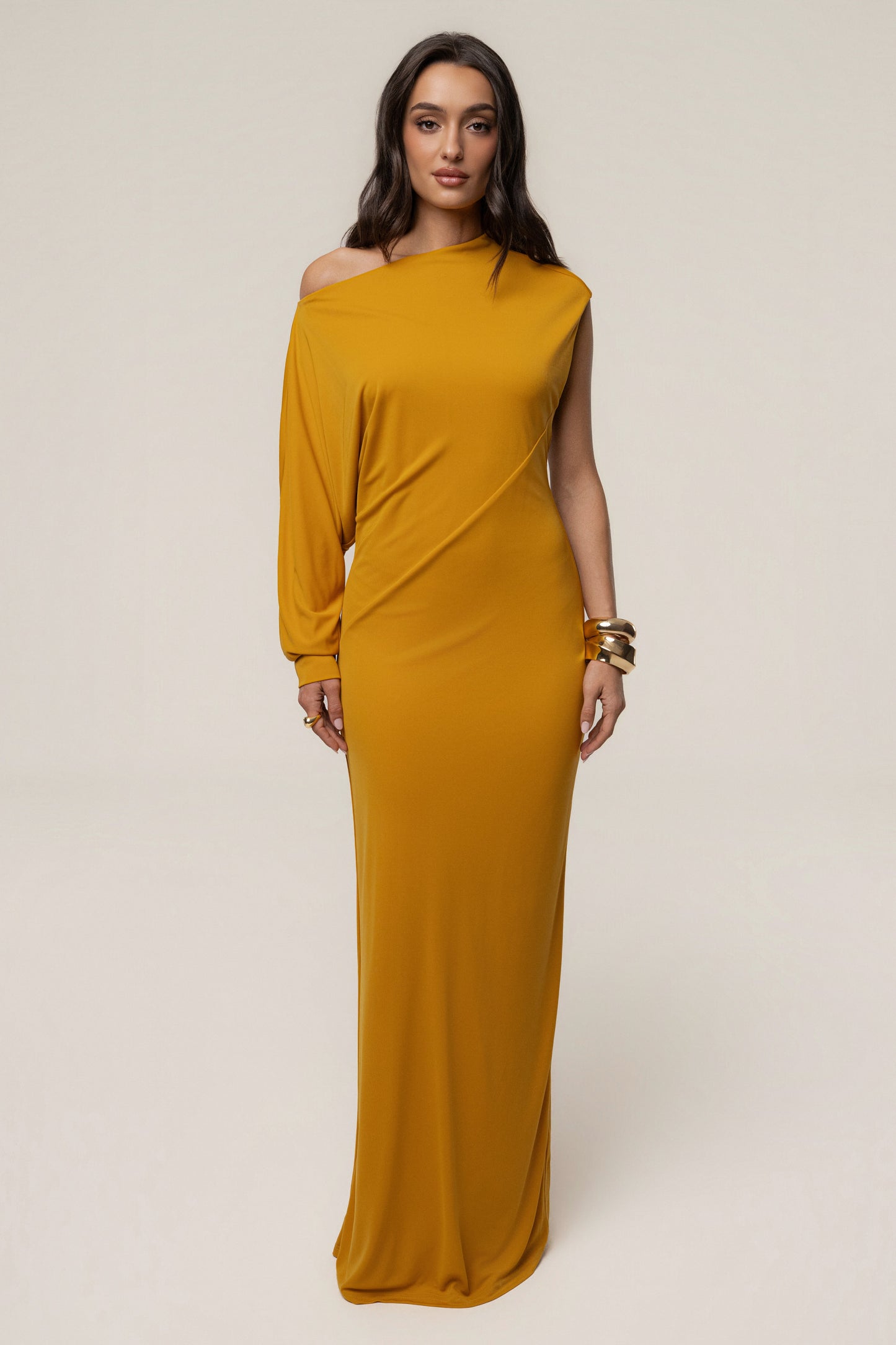 Yellow Winter Jewel Maxi Dress