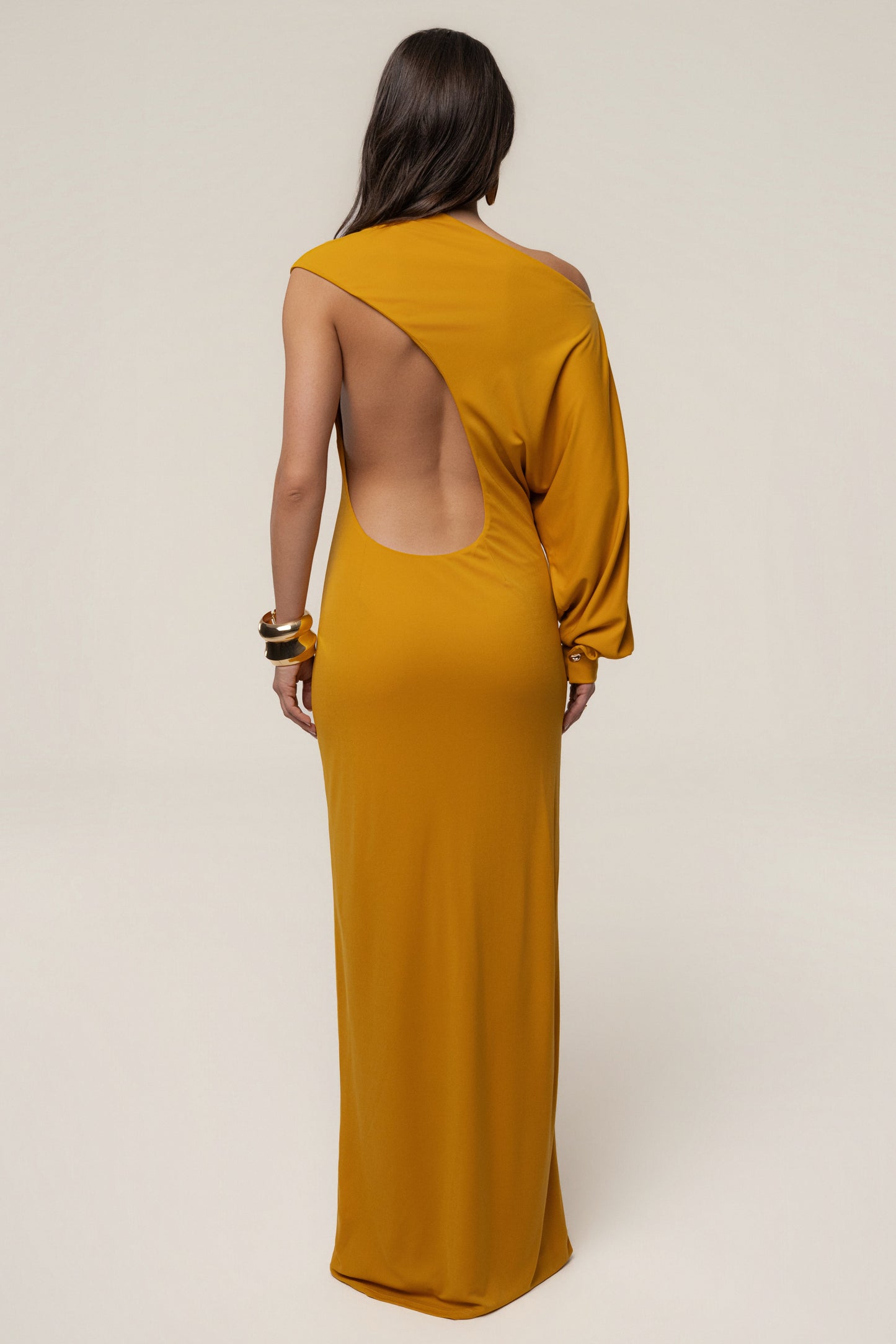 Yellow Winter Jewel Maxi Dress