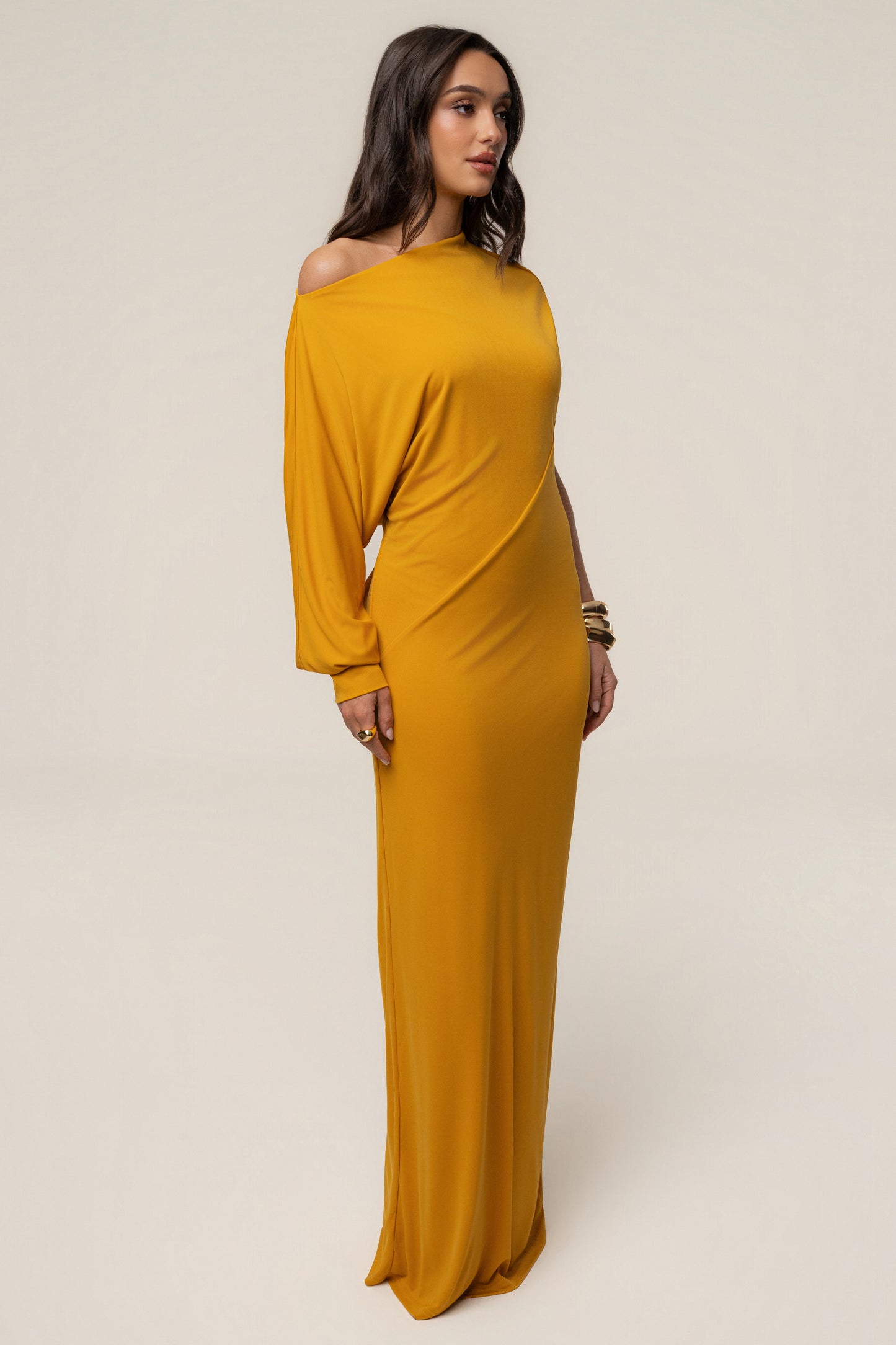 Yellow Winter Jewel Maxi Dress