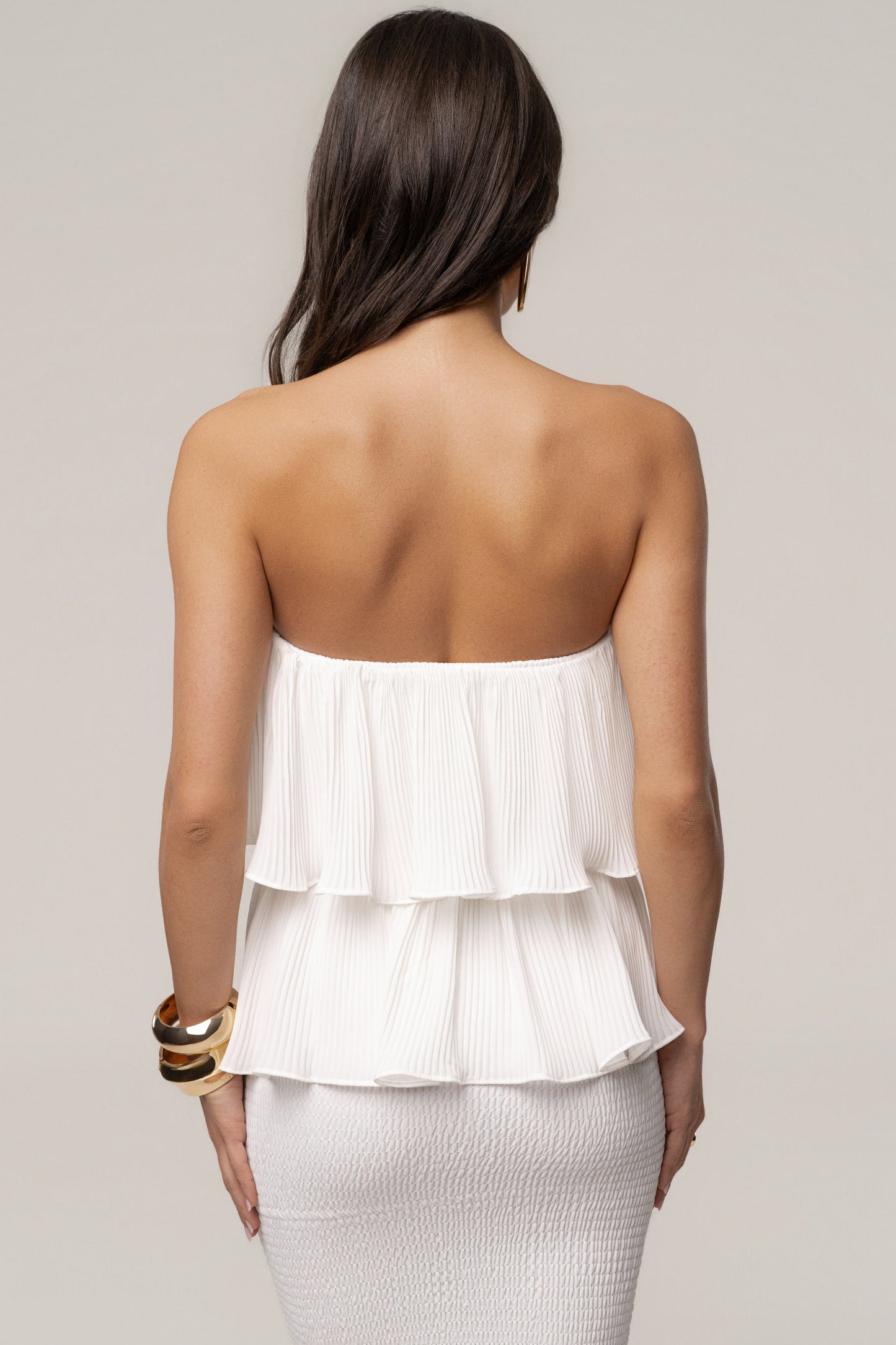 Ivory Casa Blanca Ruffle Dress